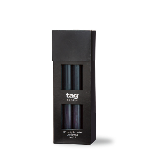 Picture of COLOR STUDIO 10" STRAIGHT CANDLE BLACK