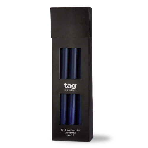 Picture of COLOR STUDIO 12" STRAIGHT CANDLE NAVY