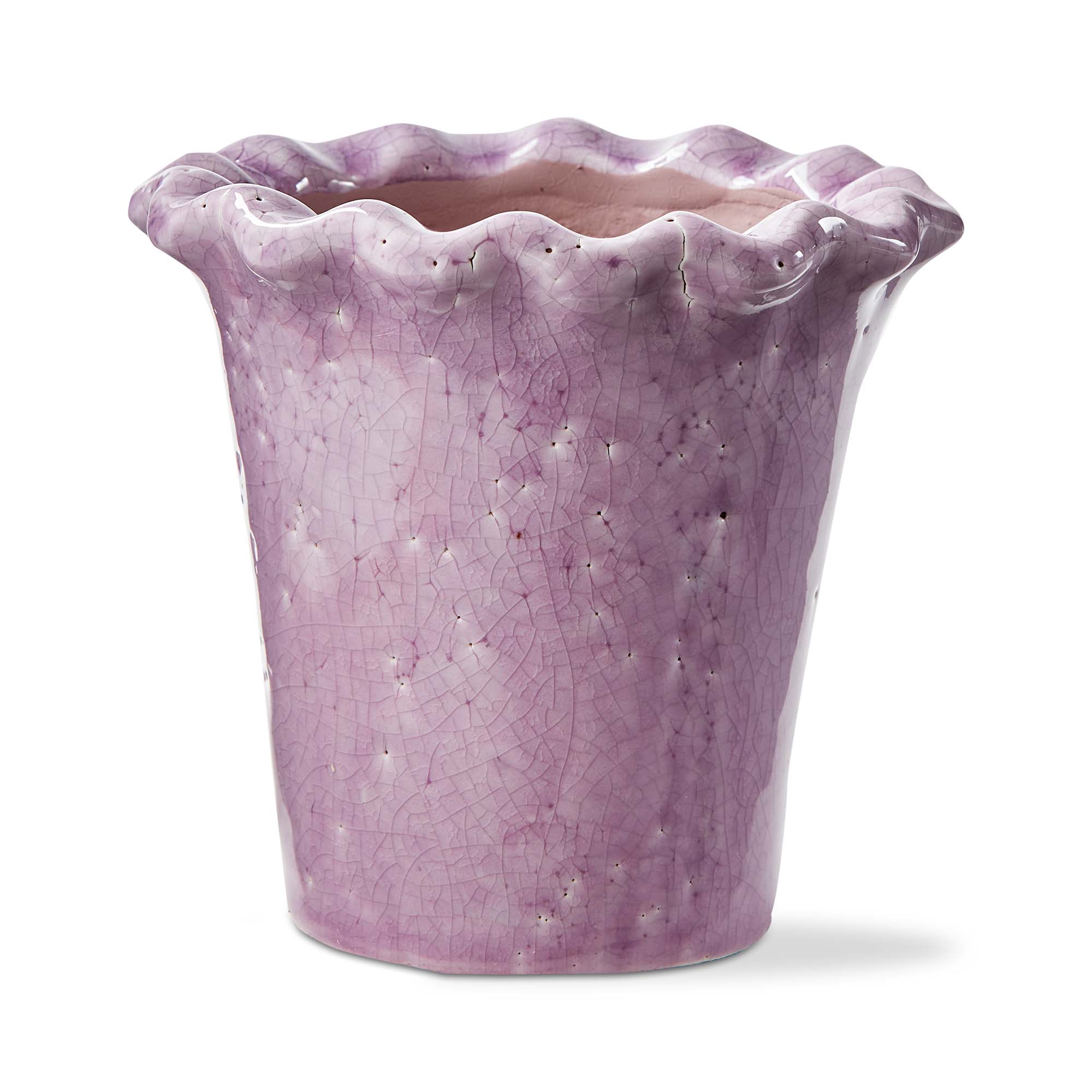 Picture of RUFFLE RIM PLANTER SMALL LAVENDER