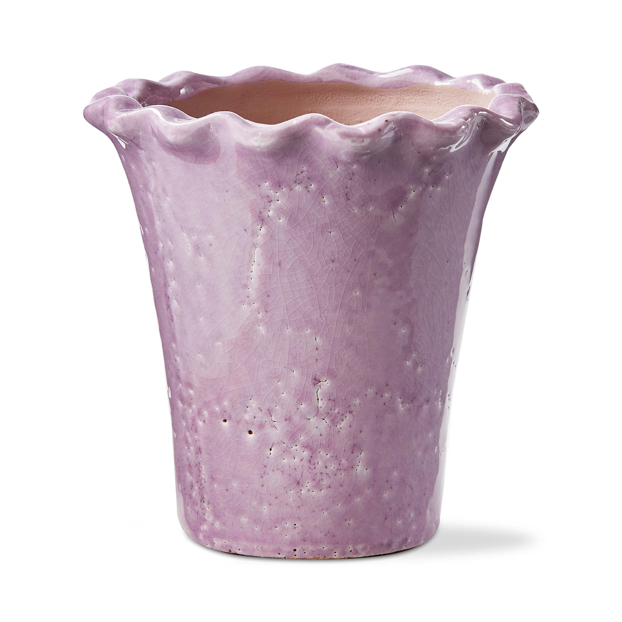 Picture of RUFFLE RIM PLANTER LARGE LAVENDER