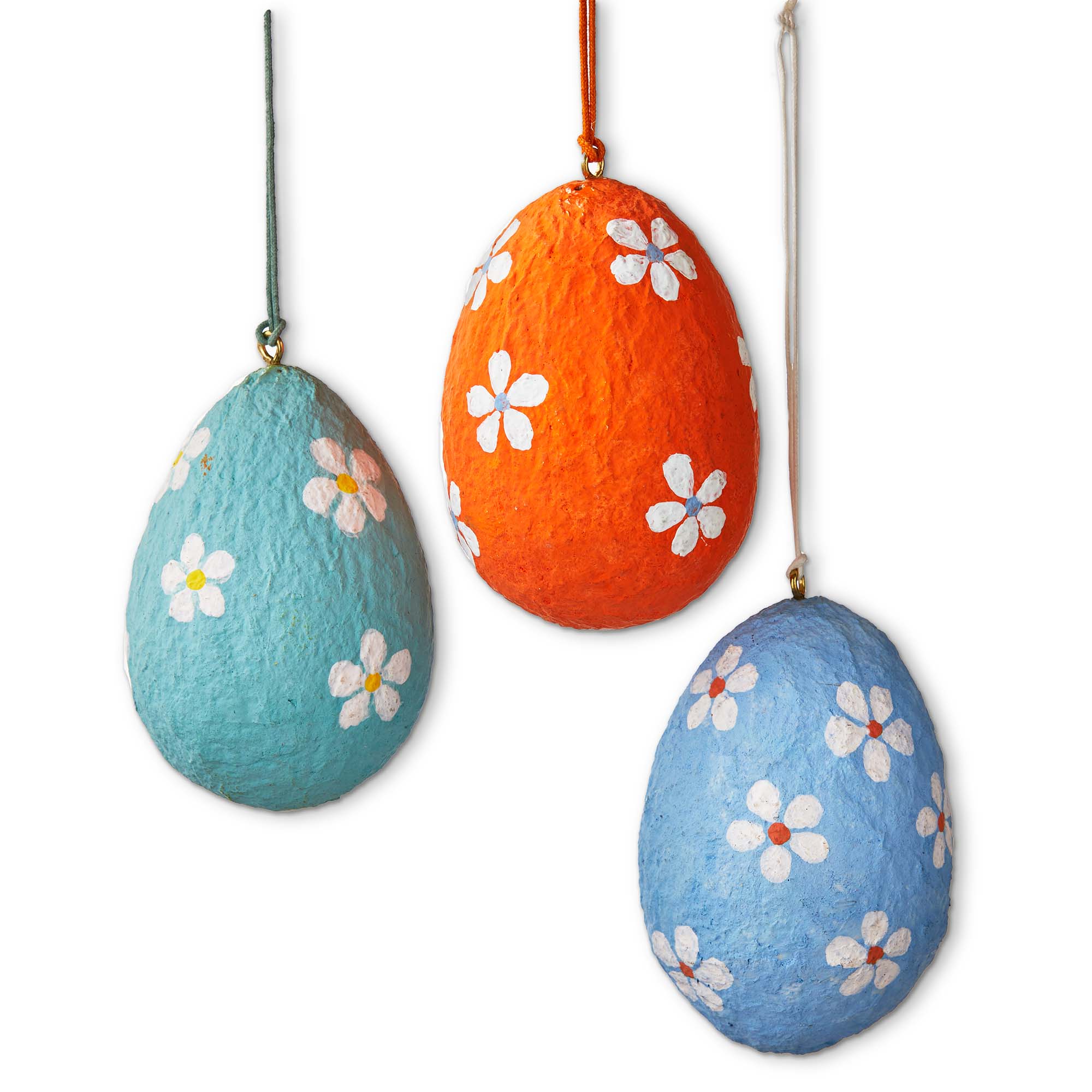 Picture of PAPER MACHE FLOWER EGG ORNT ASMT/3