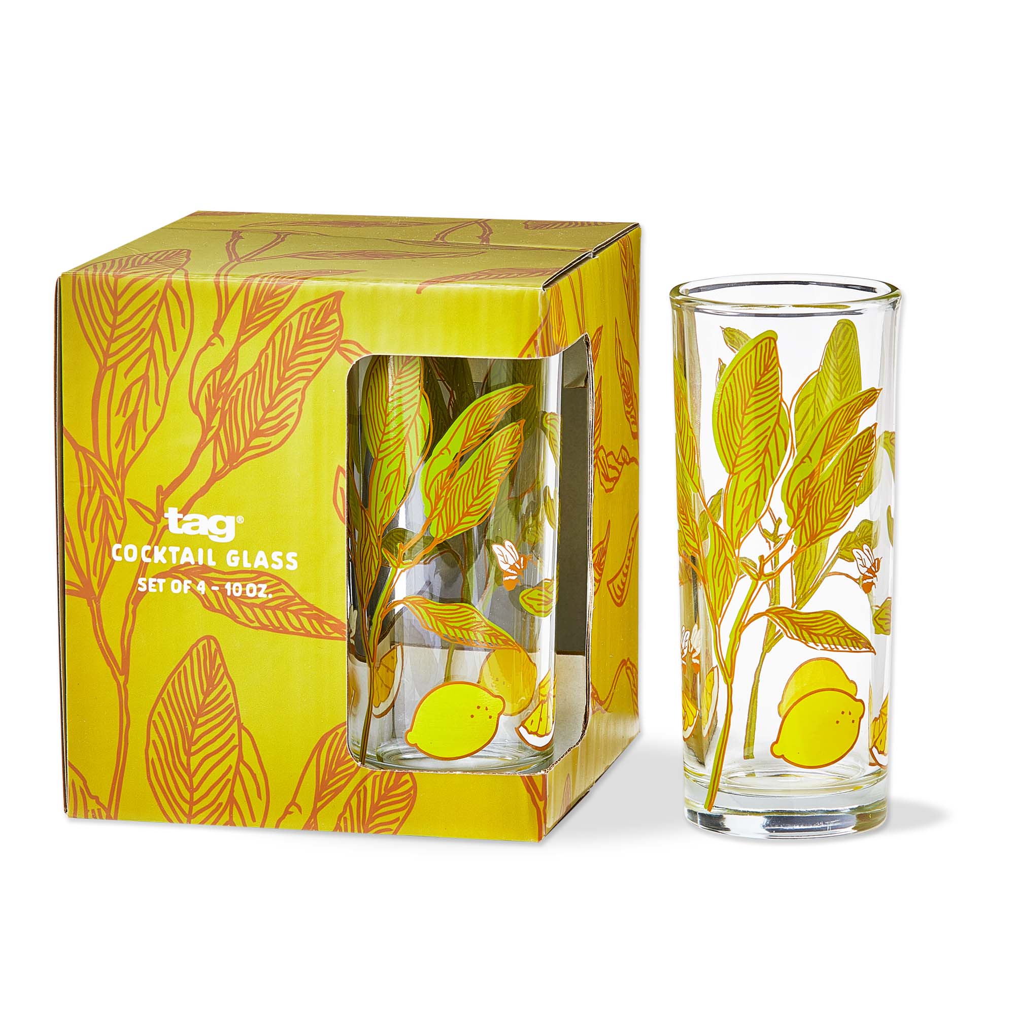 Picture of LAVENDER & HONEY LEMON DRINKS GLASS S/4