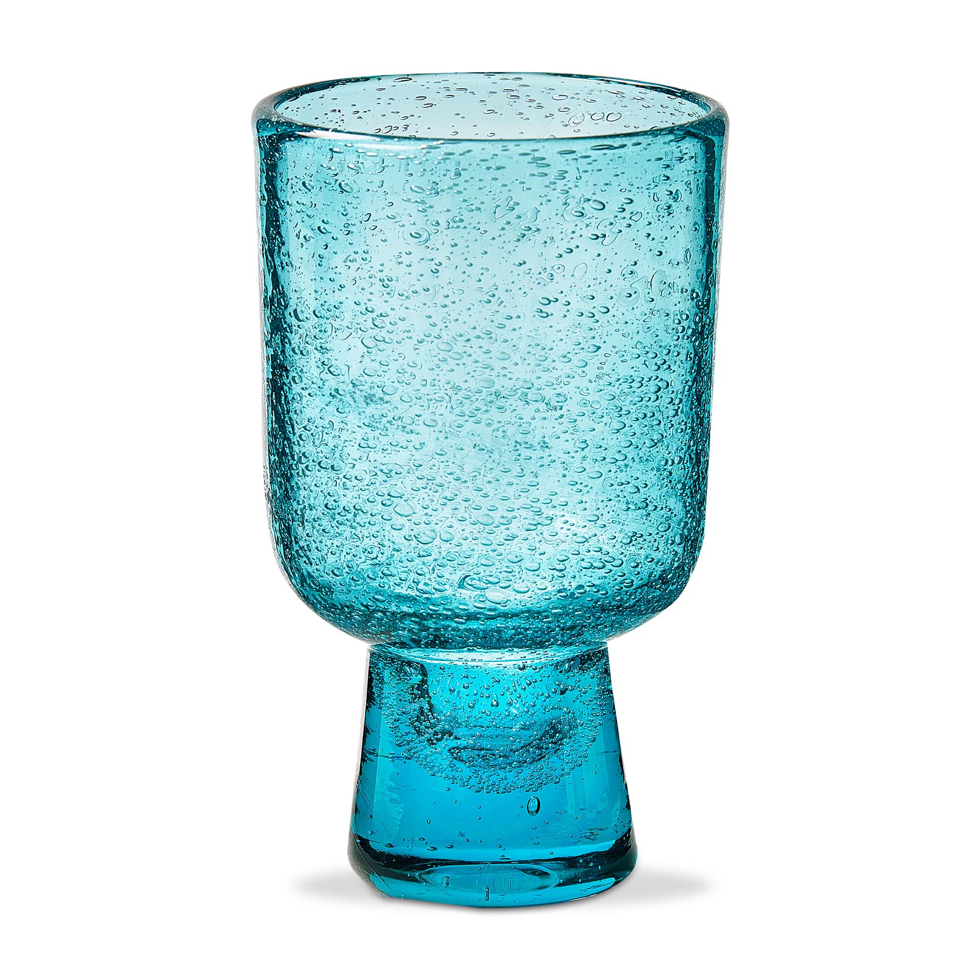 Picture of BUBBLE GLASS FOOTED ALL PURPOSE AQUA