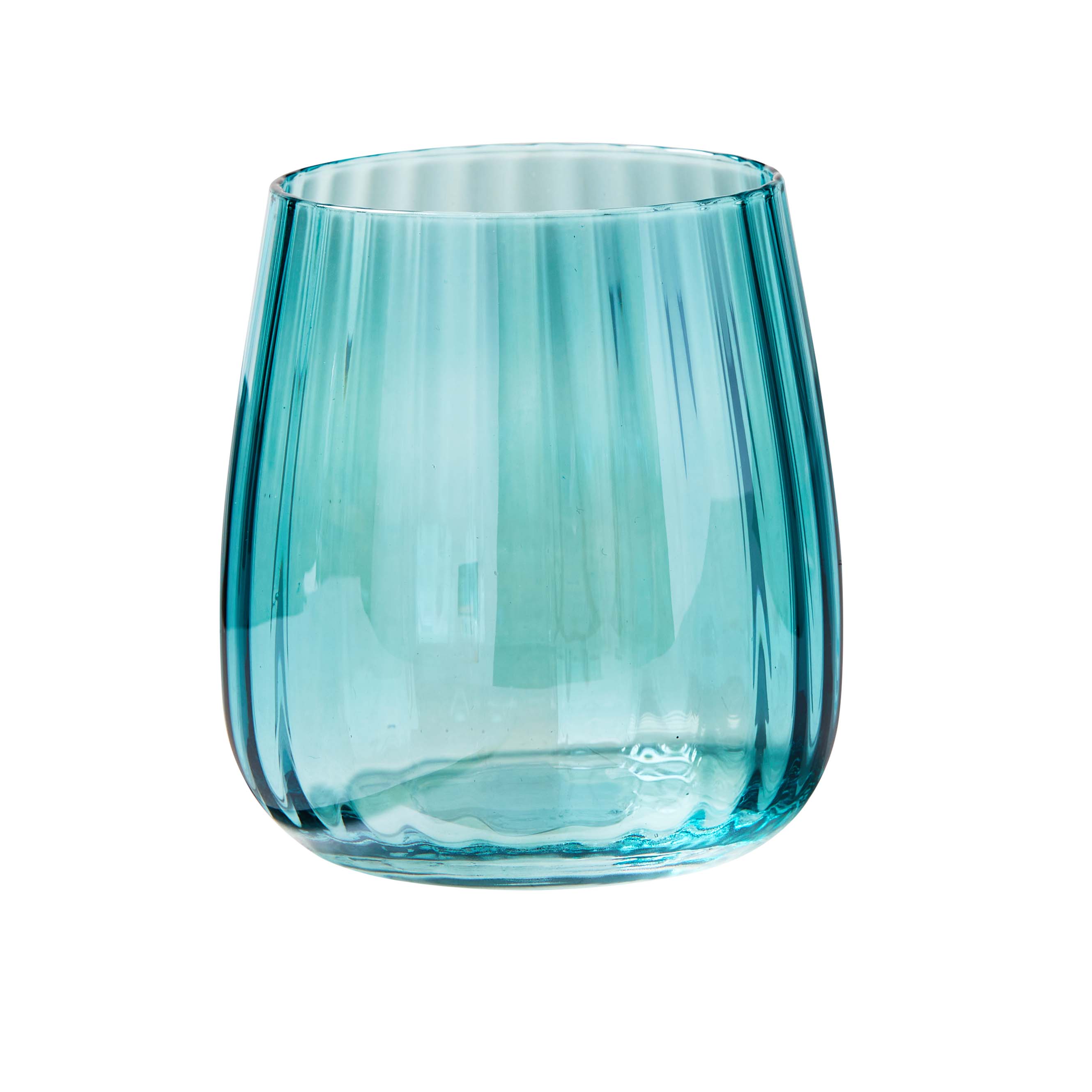 Picture of CHELSEA IRIDST OPTIC STMLS WINE GLS AQUA
