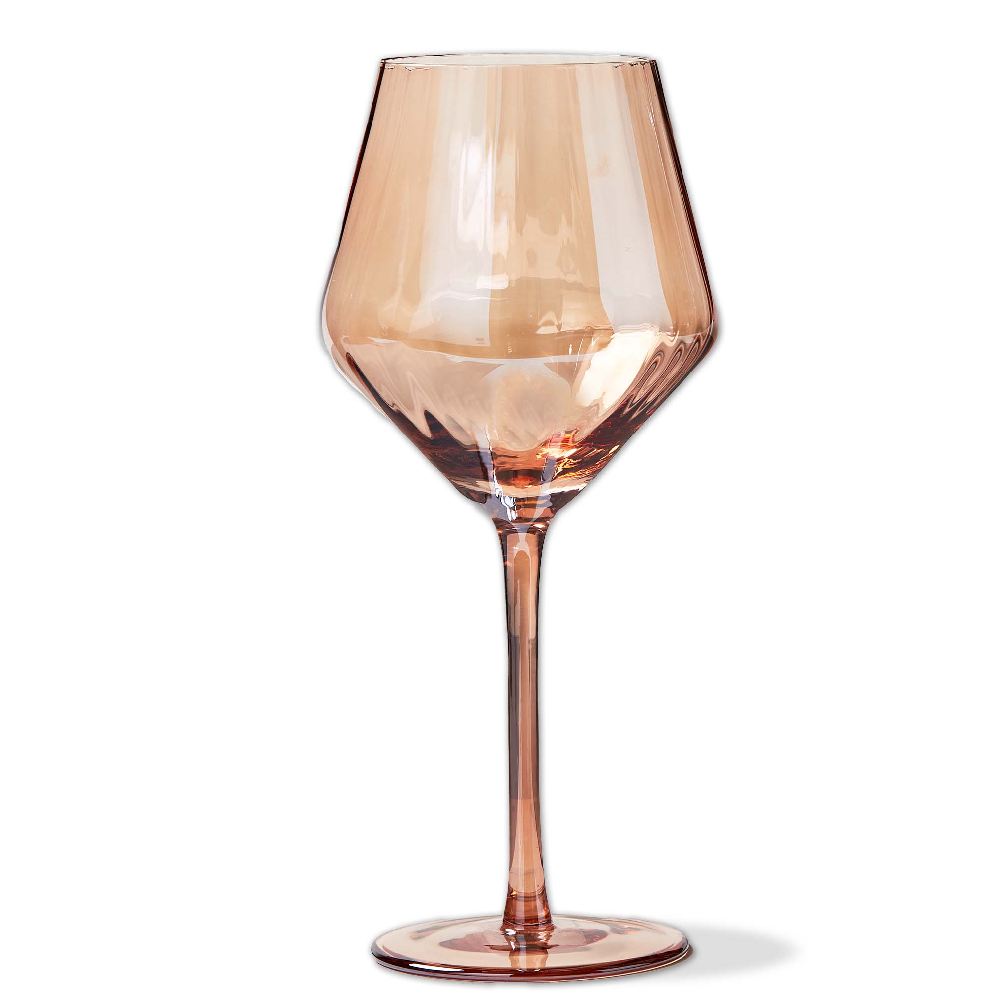 Picture of CHELSEA IRIDSNT OPTIC WINE GLASS BLUSH