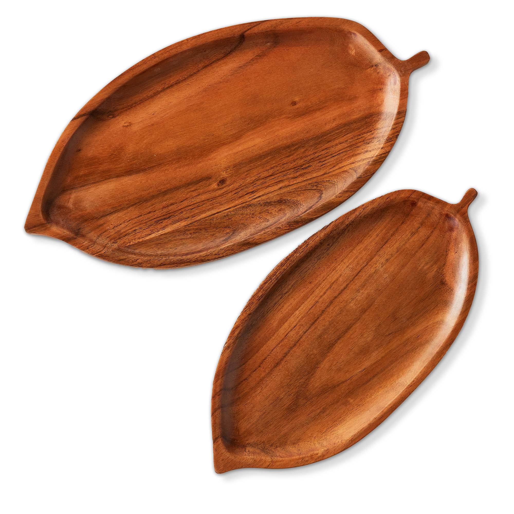 Picture of ACACIA LEAF PLATTER S/2