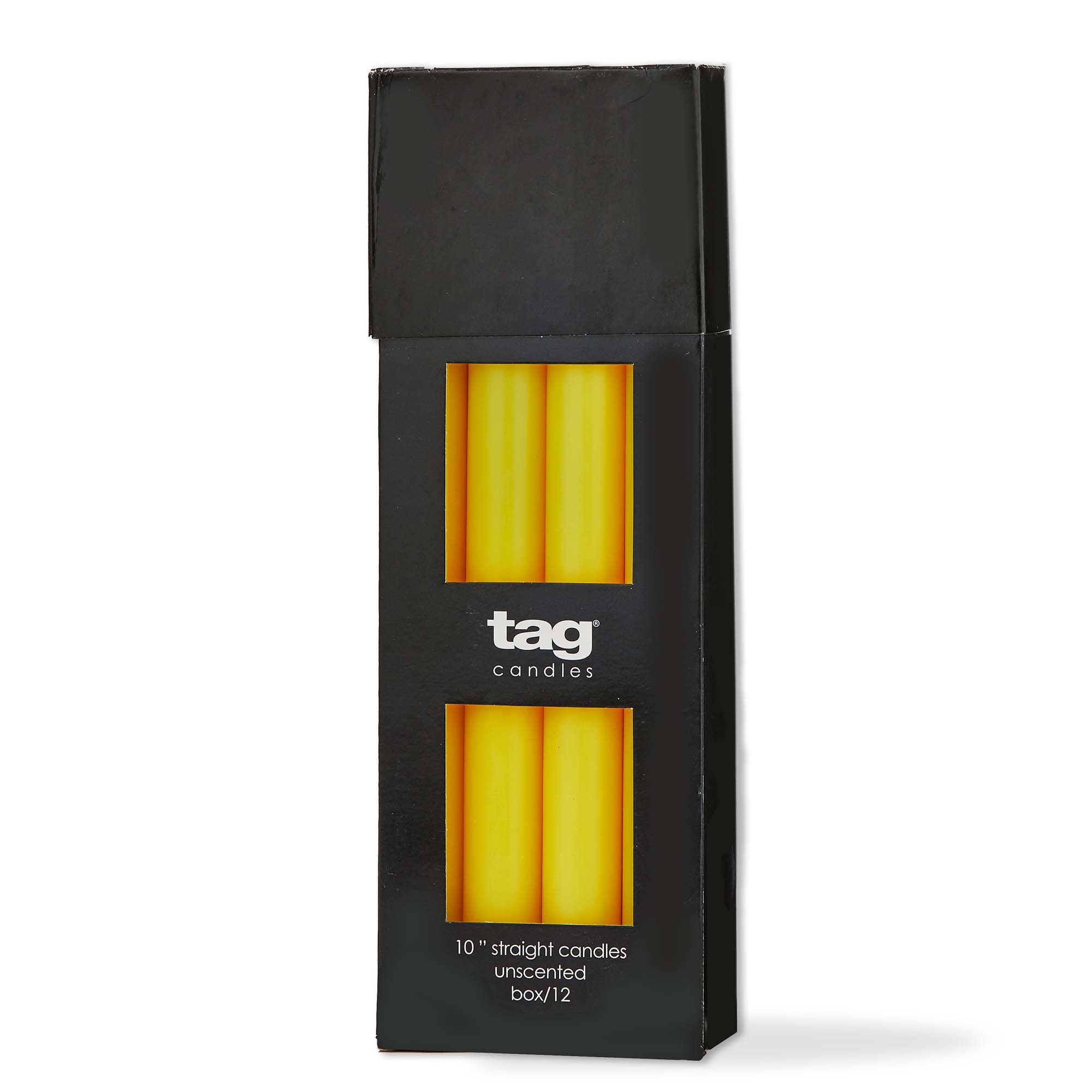 Picture of COLOR STUDIO 10" STRAIGHT CANDLE YELLOW