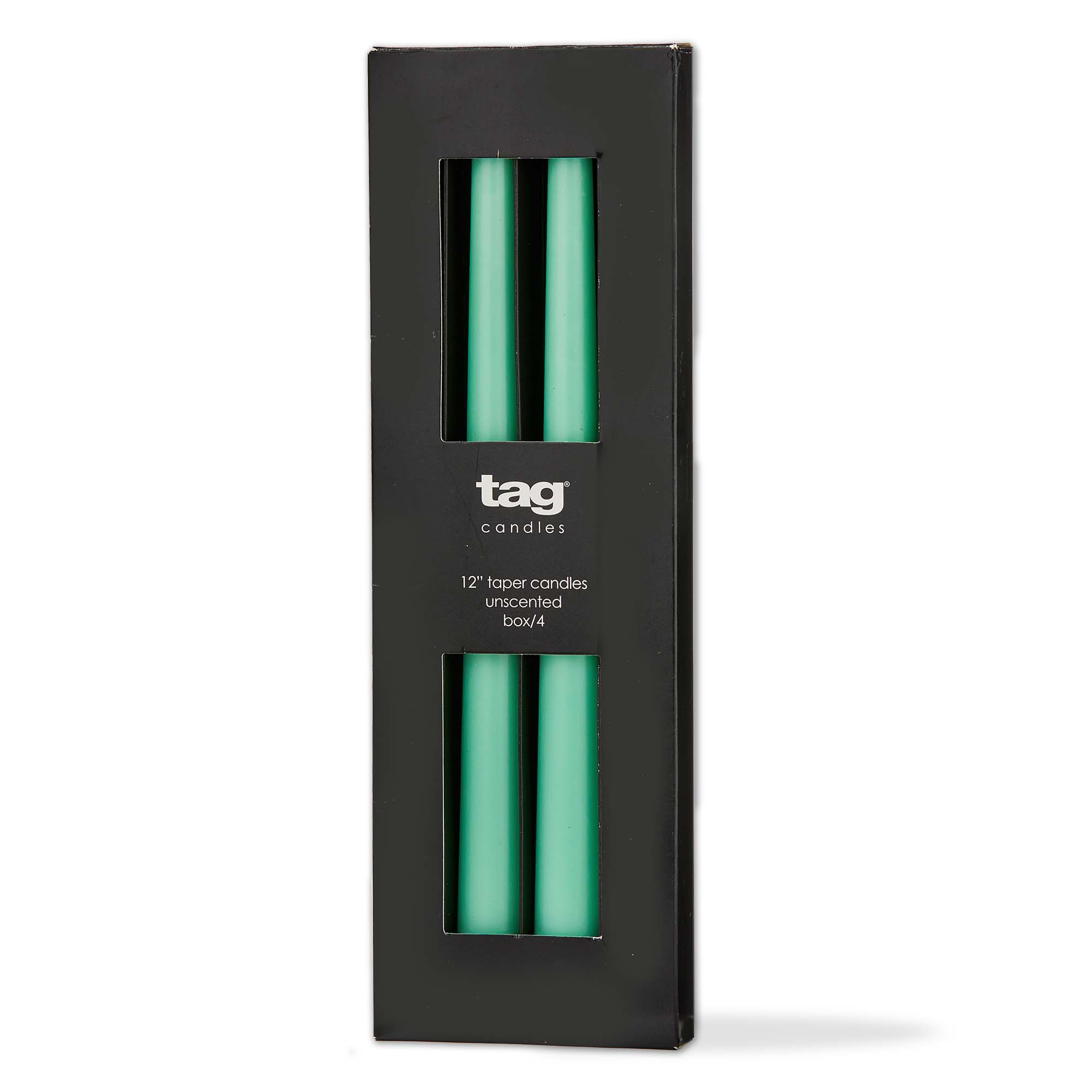 Picture of COLOR STUDIO 12" TAPER CANDLE S/4SEAFOAM