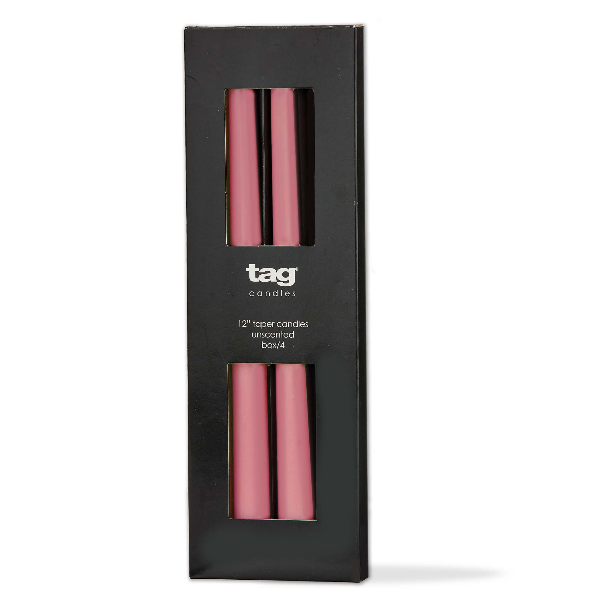 Picture of COLOR STUDIO 12" TAPER CANDLE S/4 PINK
