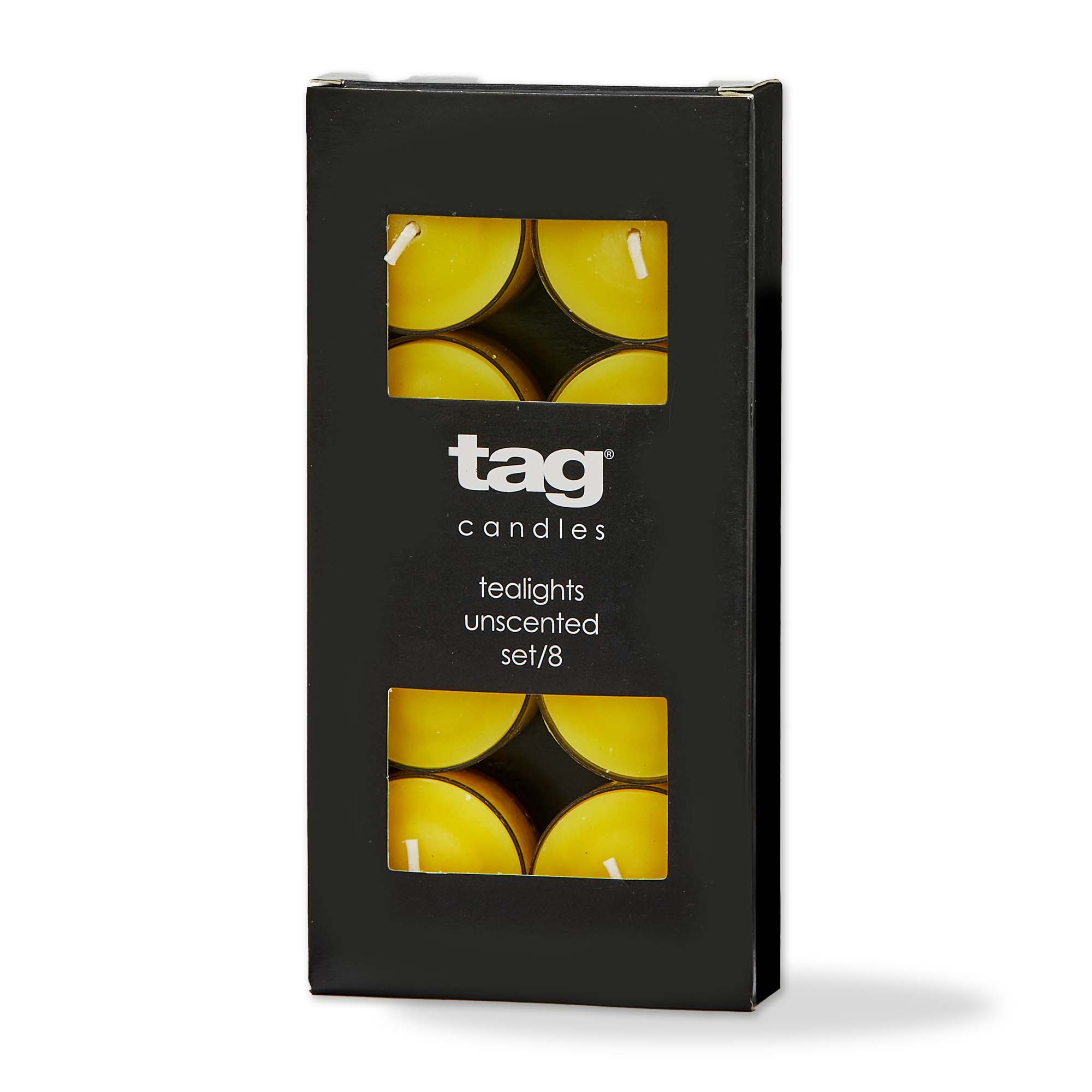 Picture of COLOR STUDIO TEALIGHT CANDLES S/8 YELLOW