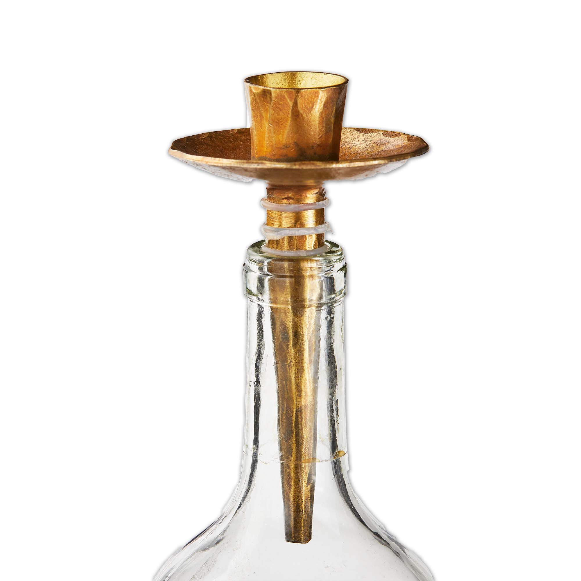 Picture of BOTTLE STOPPER TAPER HLDER ANTIQUE BRASS