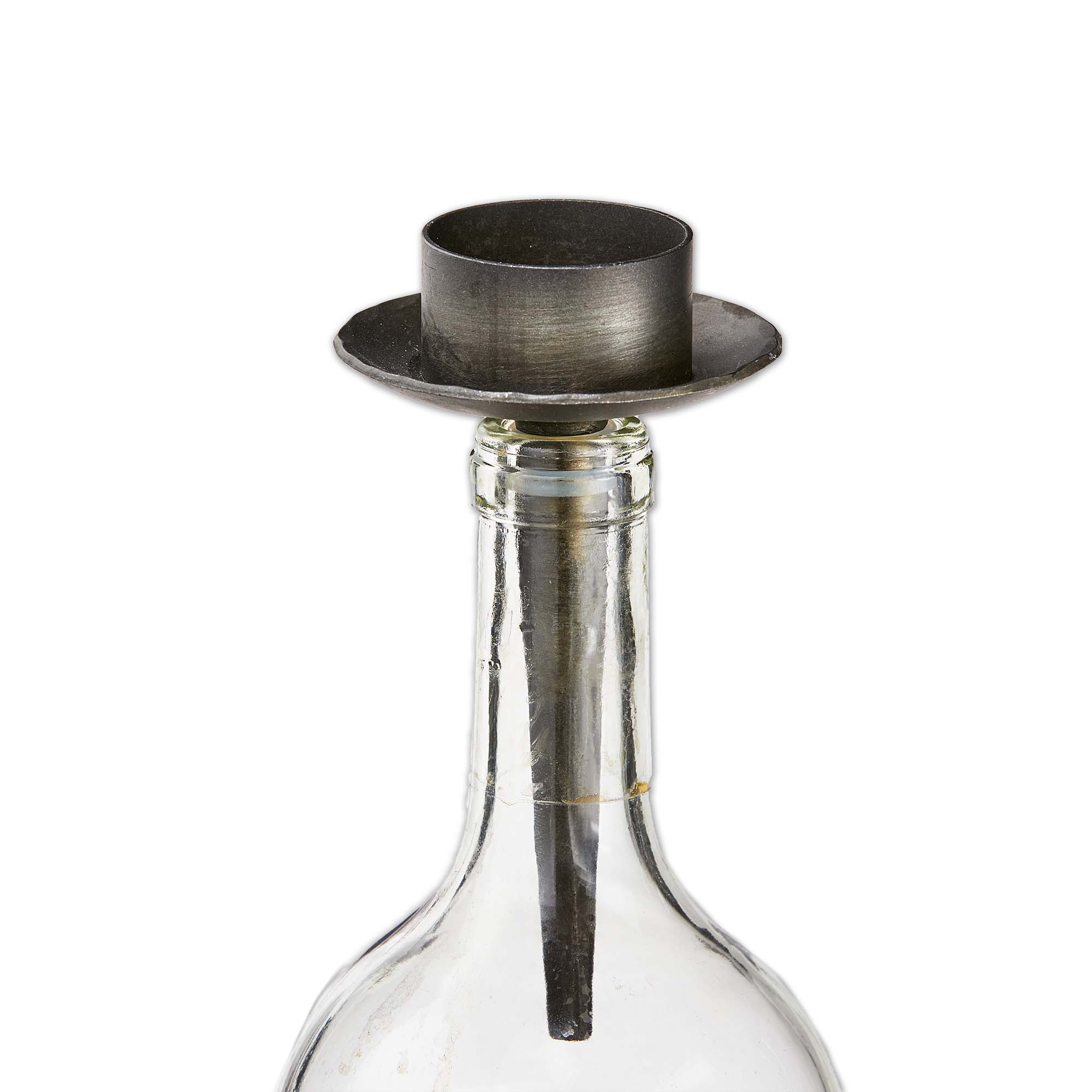 Picture of BOTTLE STOPPER TEALIGHT HOLDER BLACK