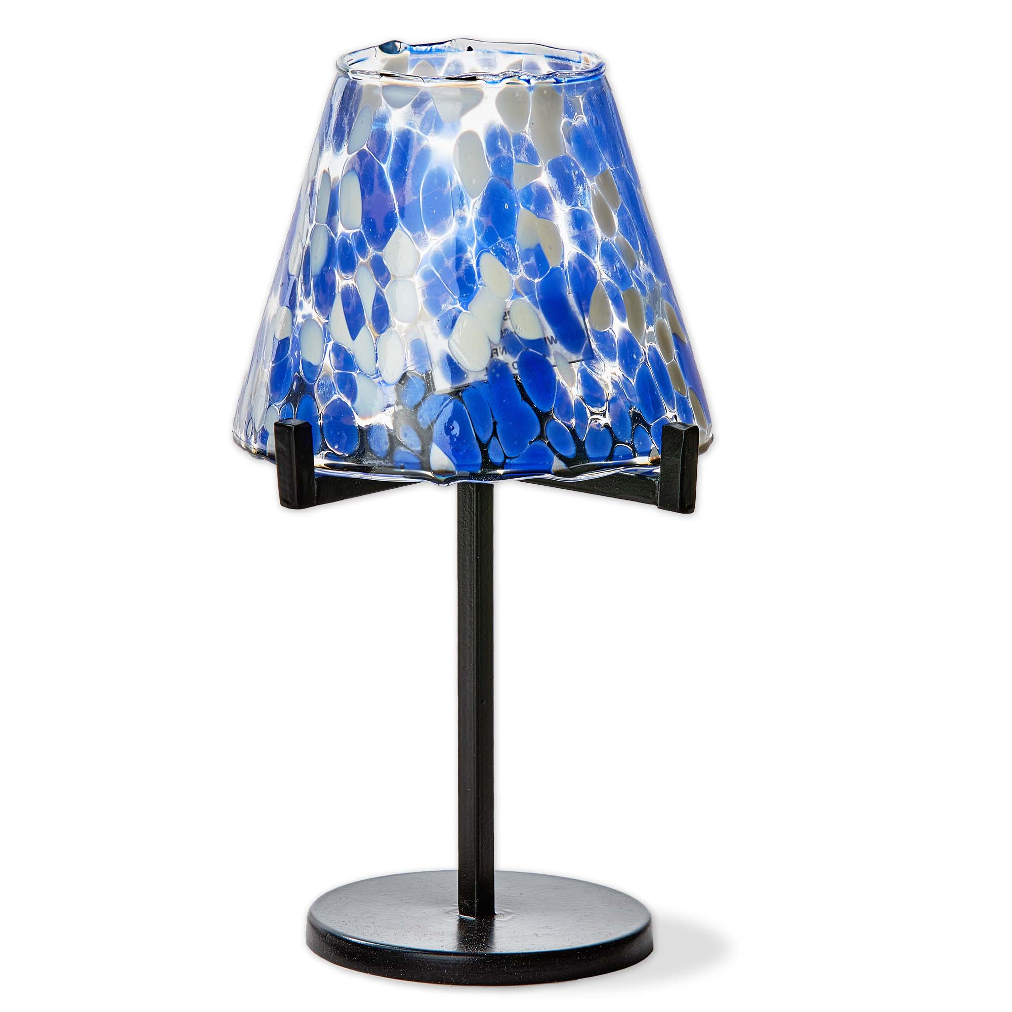 Picture of CONFETTI GLS TEALT LAMP SHORT BLUE MULTI