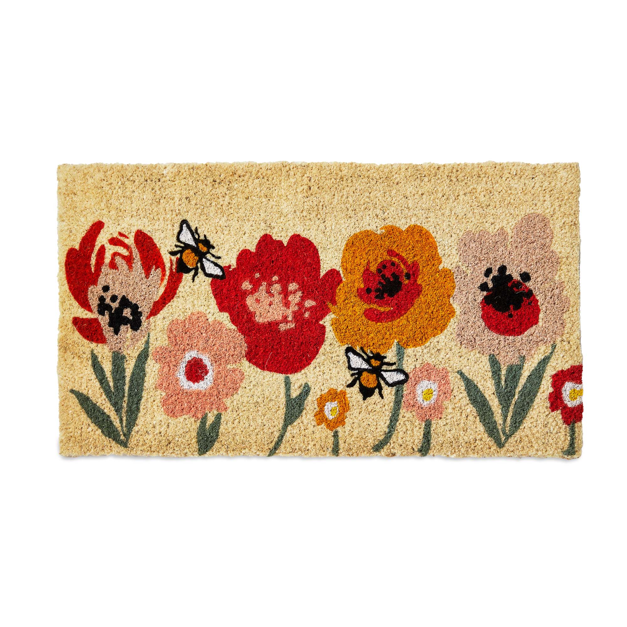 Picture of BEE BLOSSOM FLORAL COIR MAT