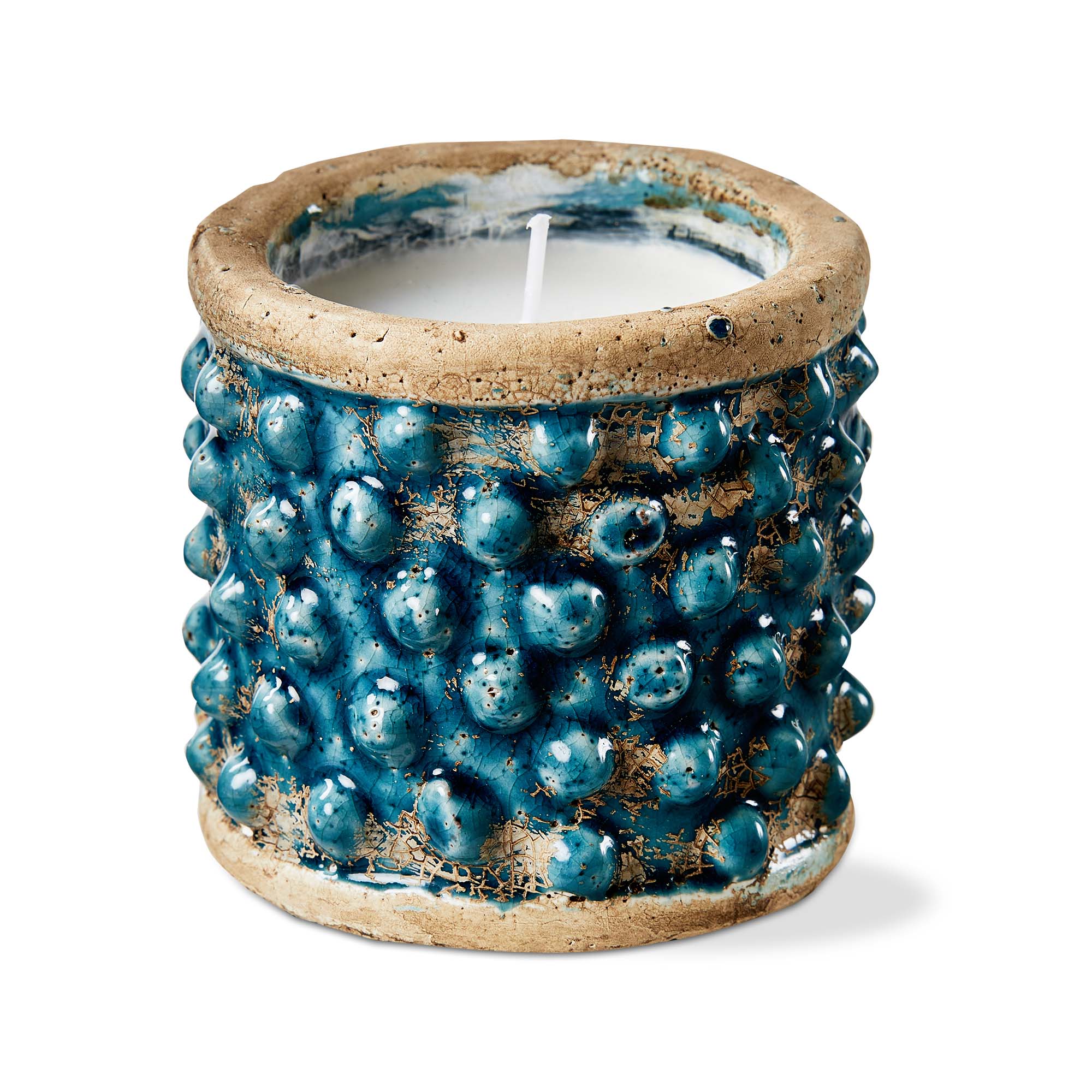 Picture of HOBNAIL CITRONELLA CANDLE BLUE