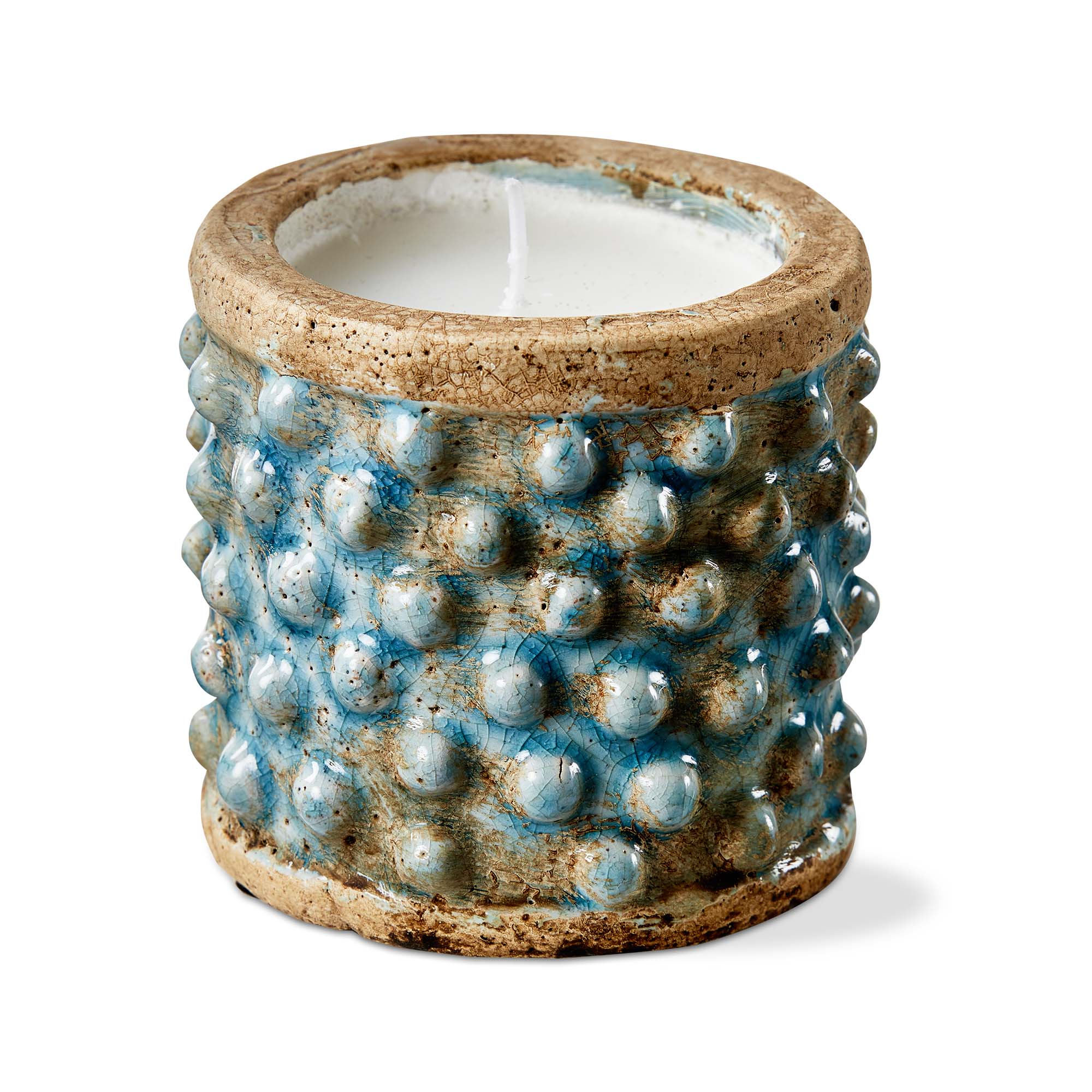 Picture of HOBNAIL CITRONELLA CANDLE DK BLUE