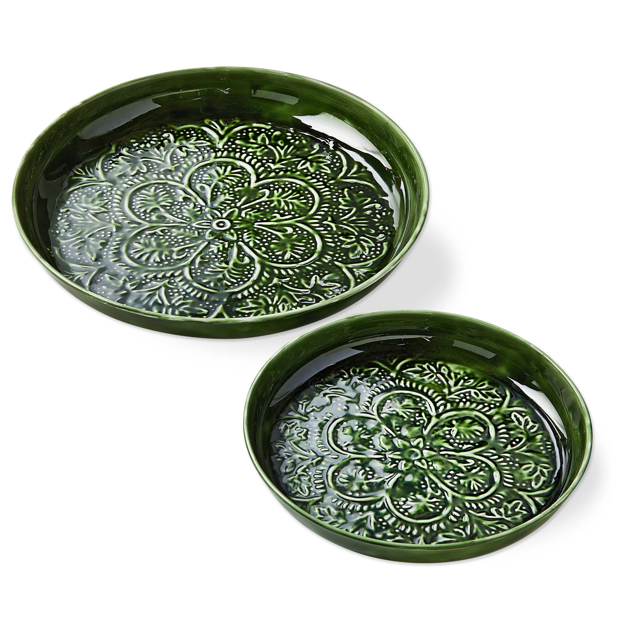 Picture of ENAMEL METAL TRAY S/2