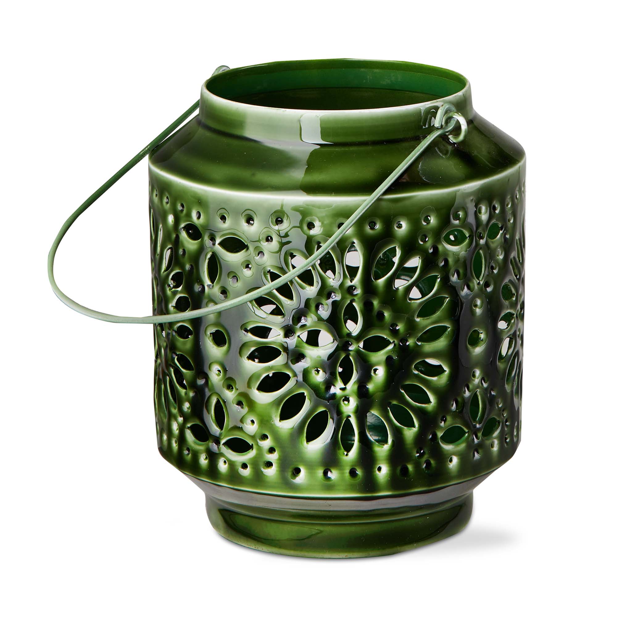 Picture of AURA ENAMEL LANTERN MD GREEN