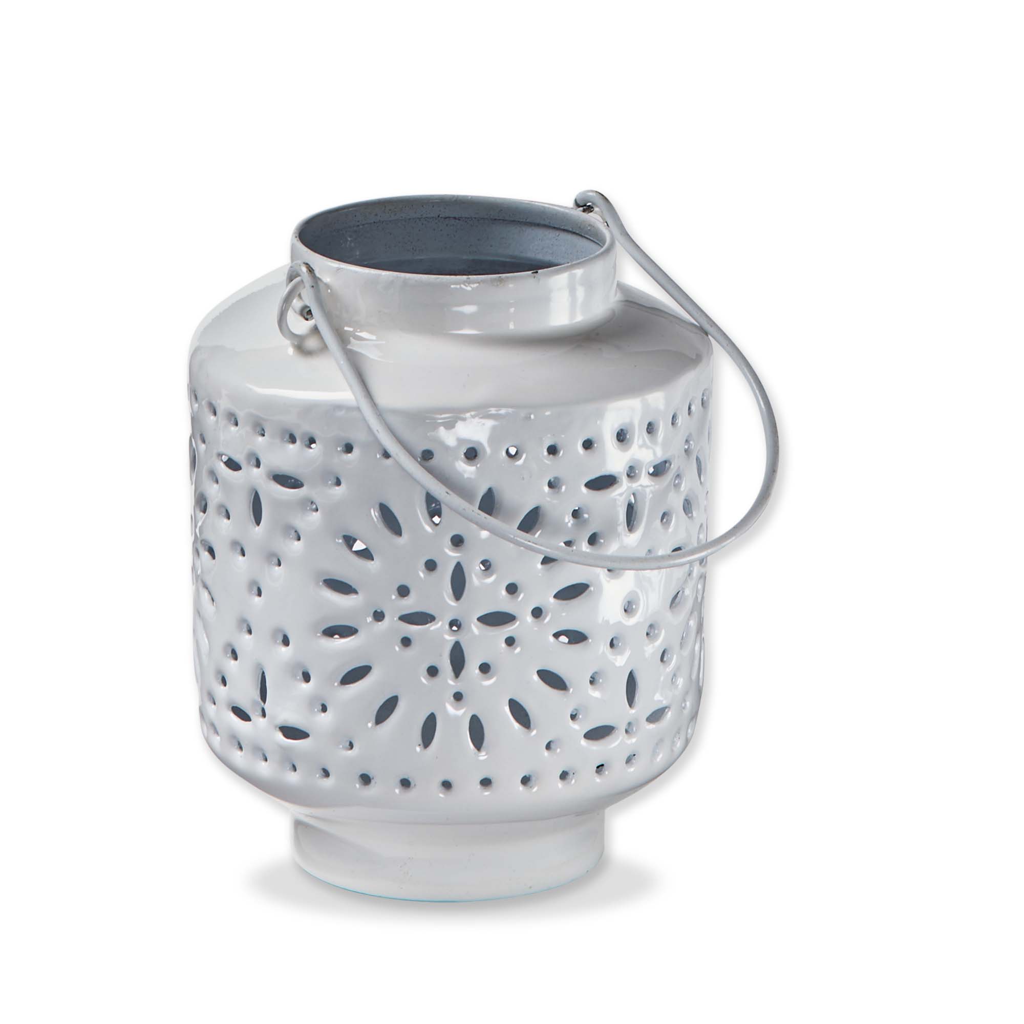 Picture of AURA ENAMEL LANTERN SM WHITE