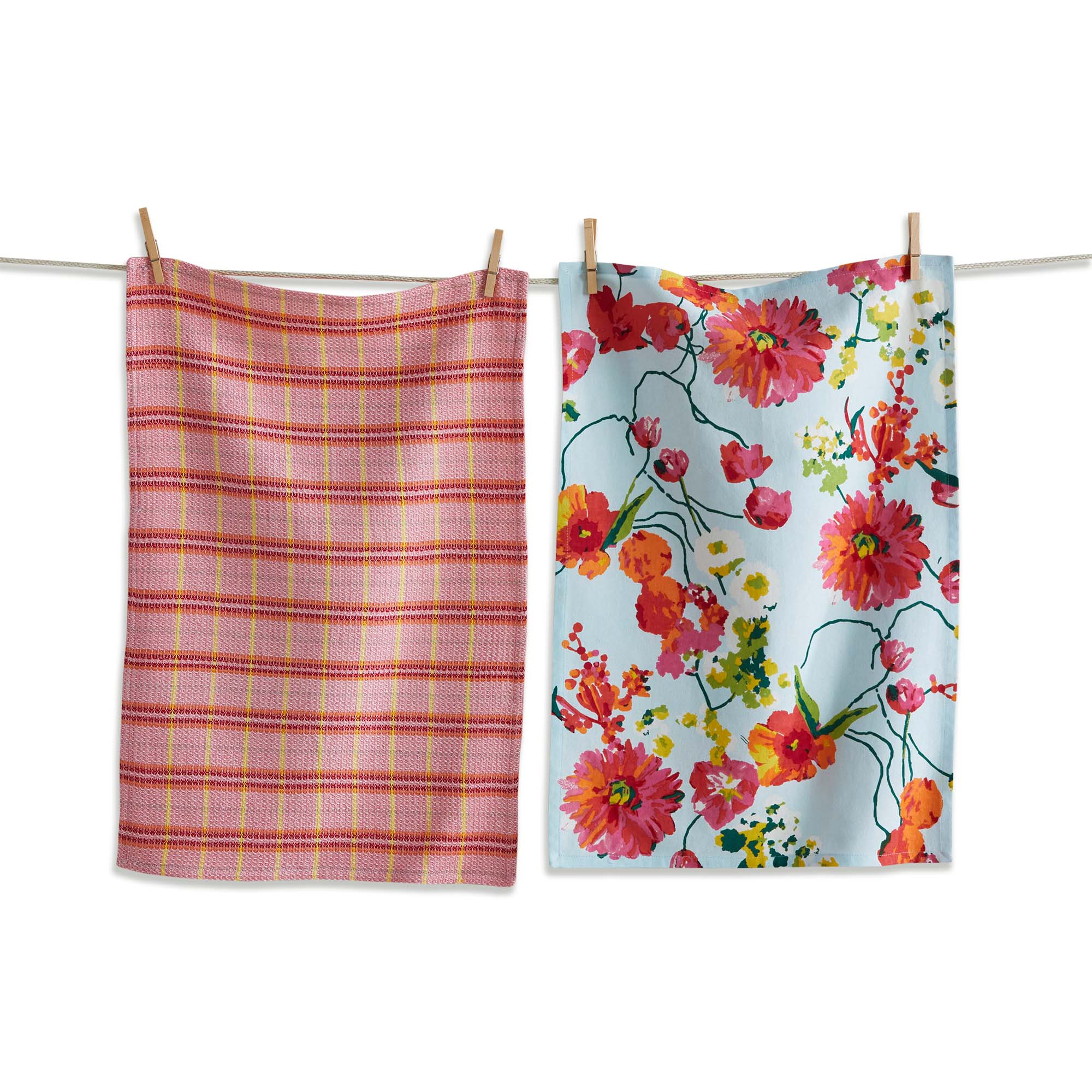 Picture of BLOOMING FLOWERS DISHTOWEL S/2