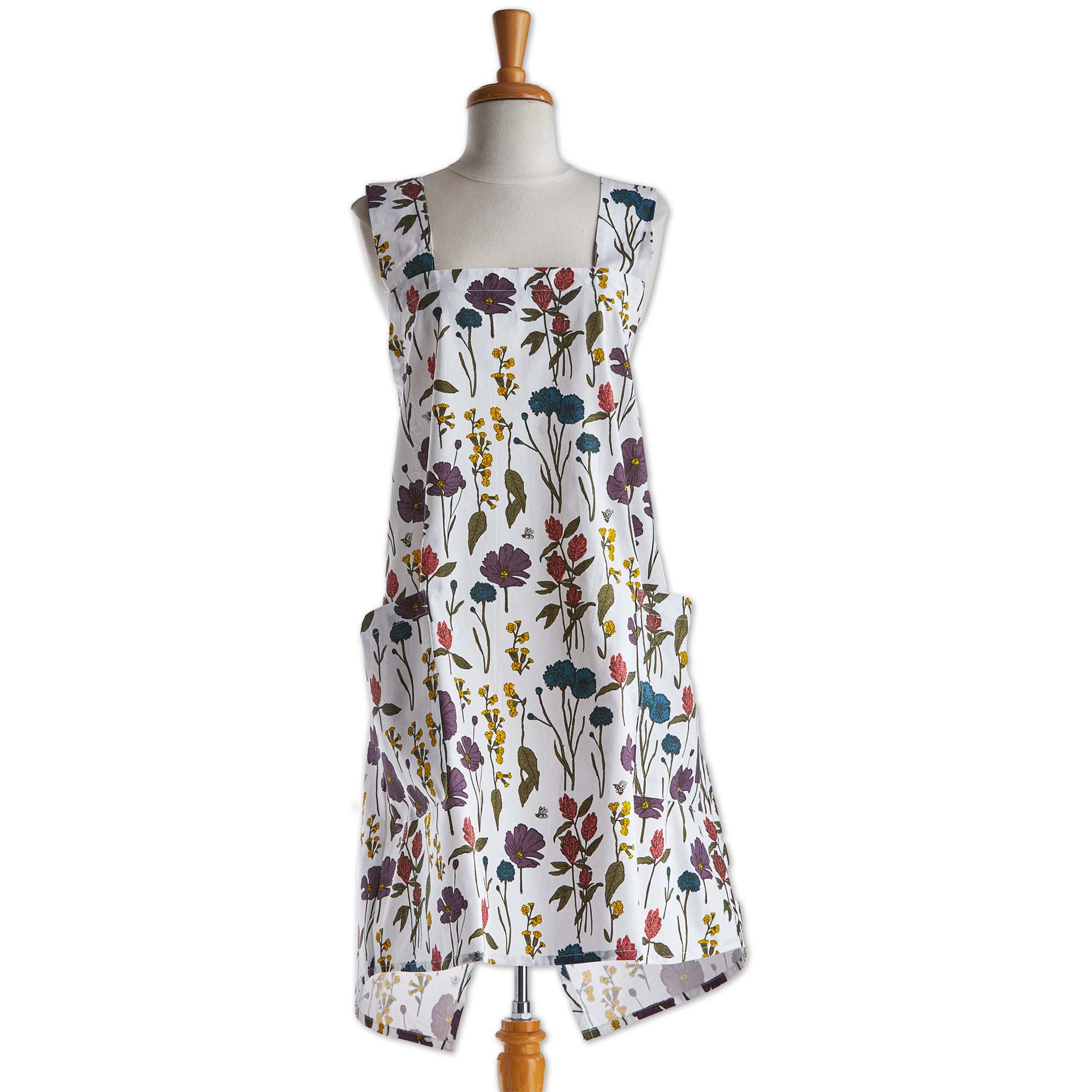 Picture of BEE FLOWERS PINAFORE APRON