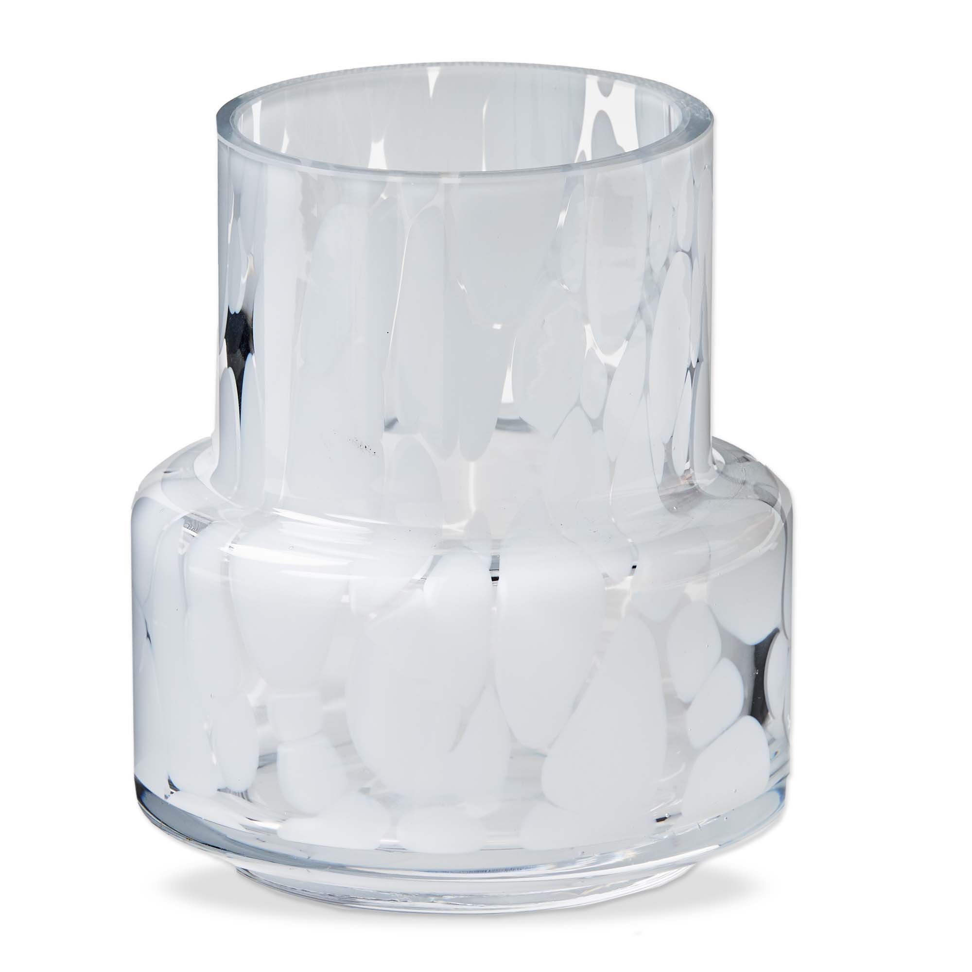Picture of PORTO SPECKLED VASE WHITE