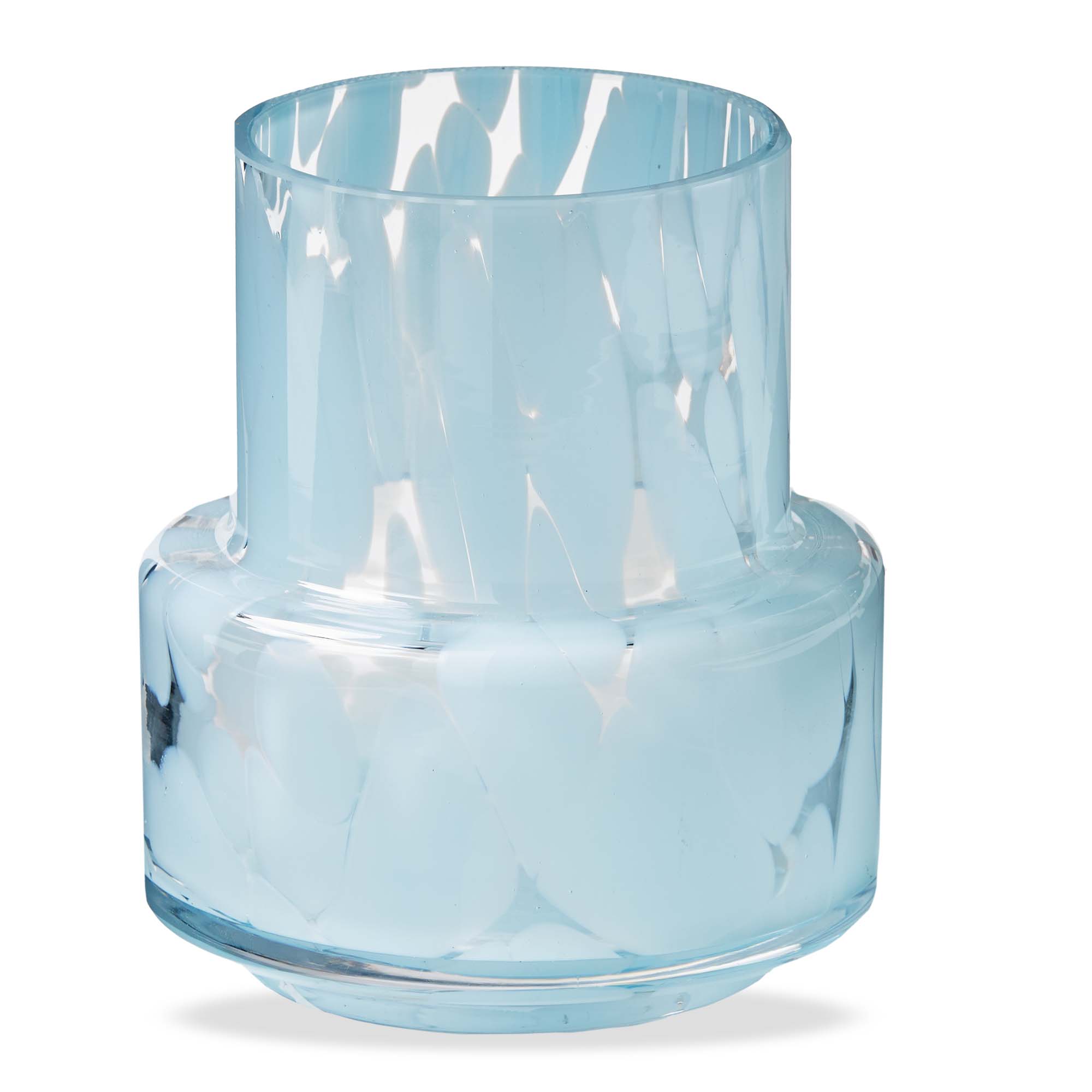Picture of PORTO SPECKLED VASE LT BLUE