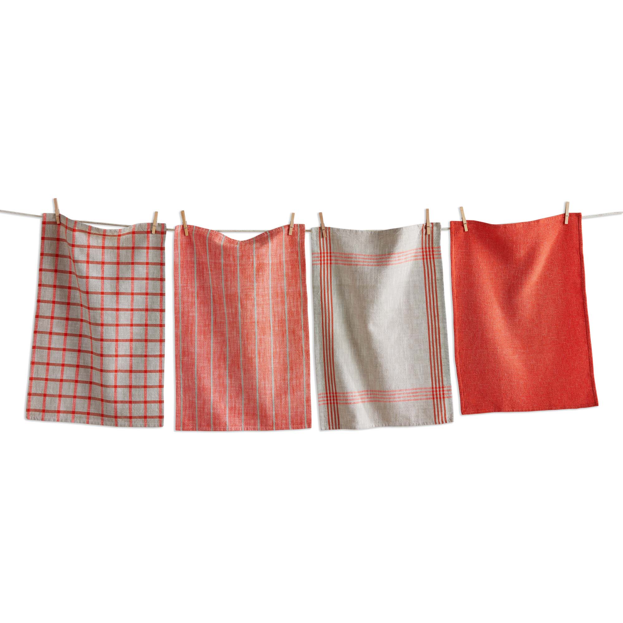 Picture of CANYON WOVEN DISHTOWEL SET/4 ORANGE