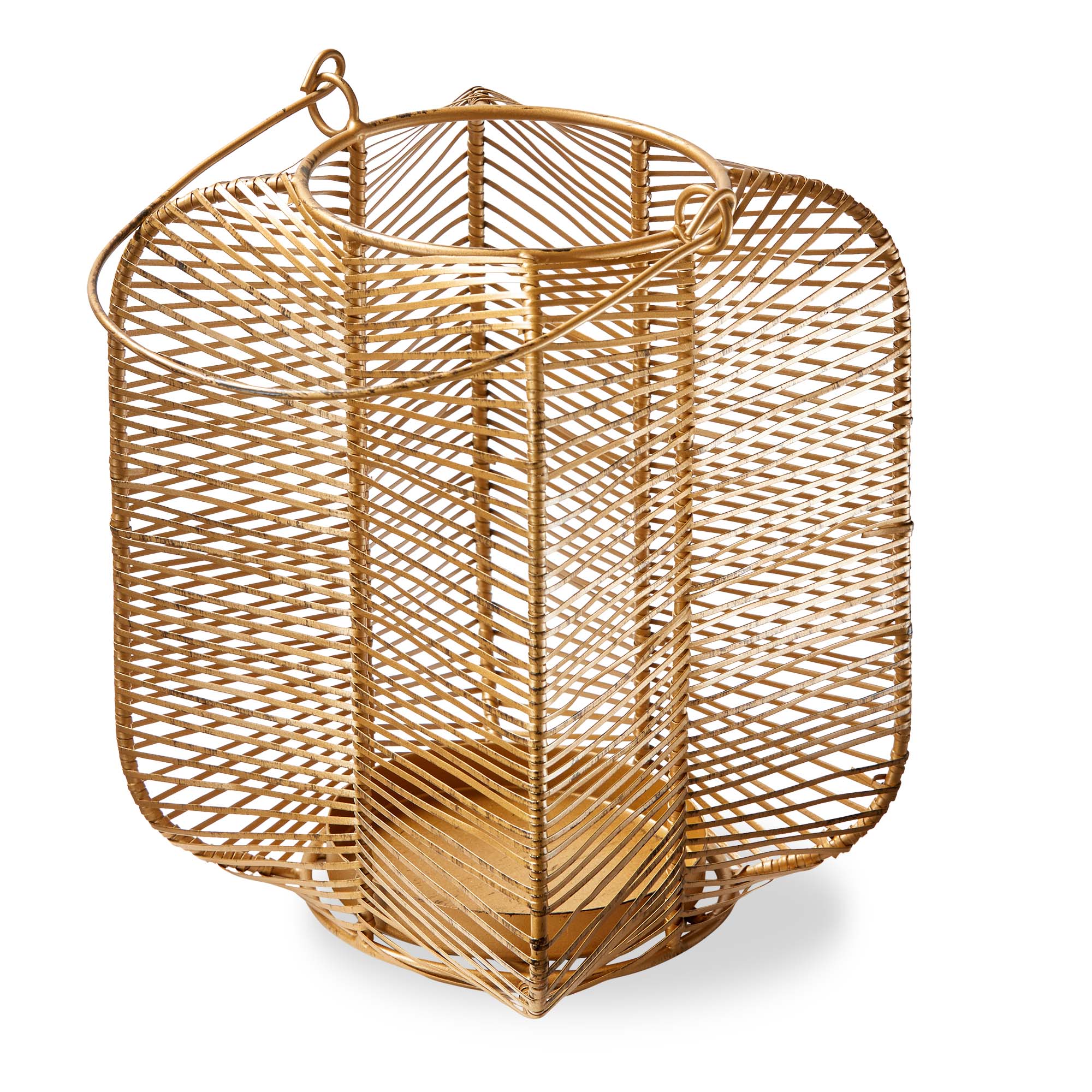 Picture of WELLS OUTDOOR/INDOOR LNTRN SM ANTQ BRASS