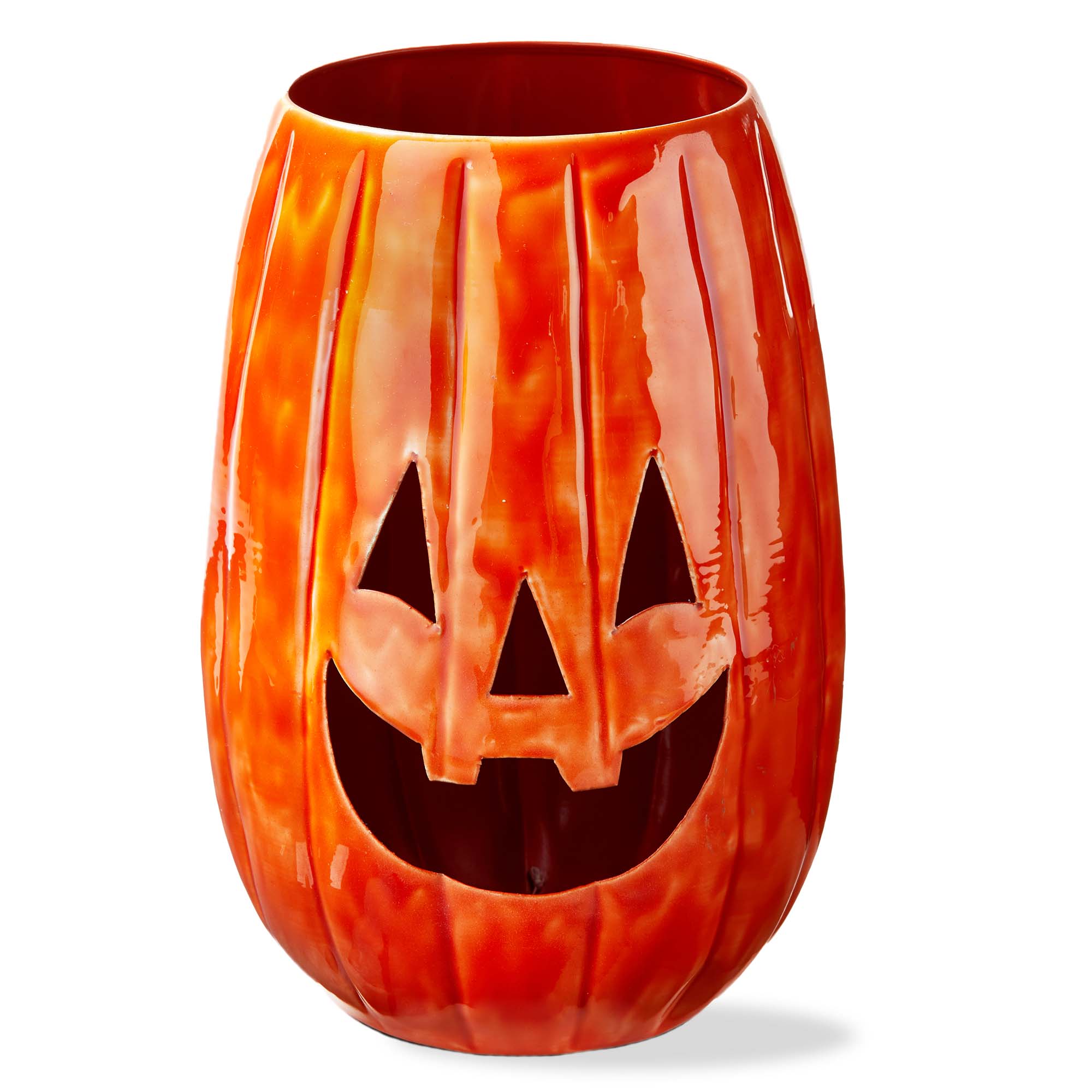 Picture of JACK-O-LANTERN ENAMEL LUMINARY TALL