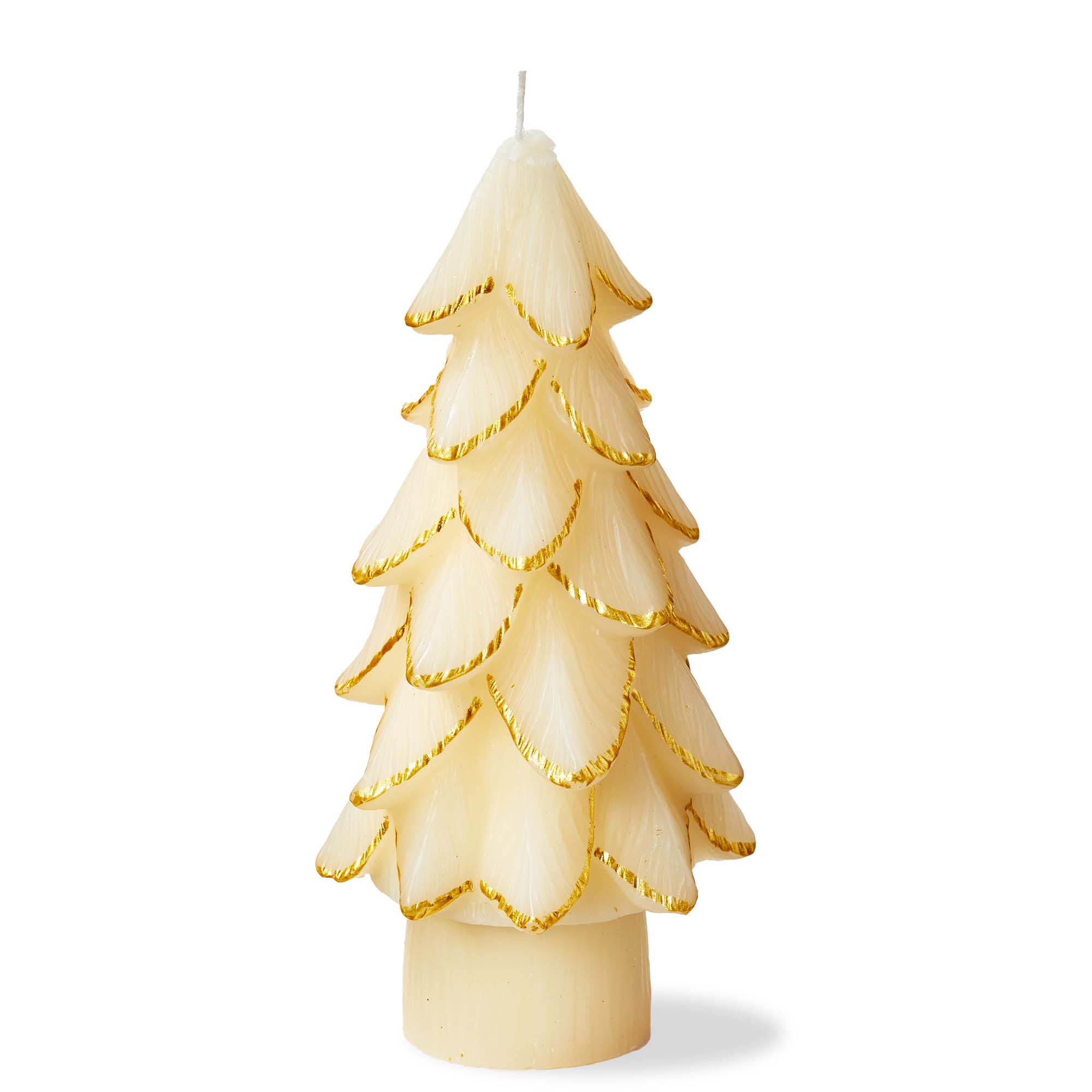 Picture of GILDED PINE TREE CANDLE LG IVORY