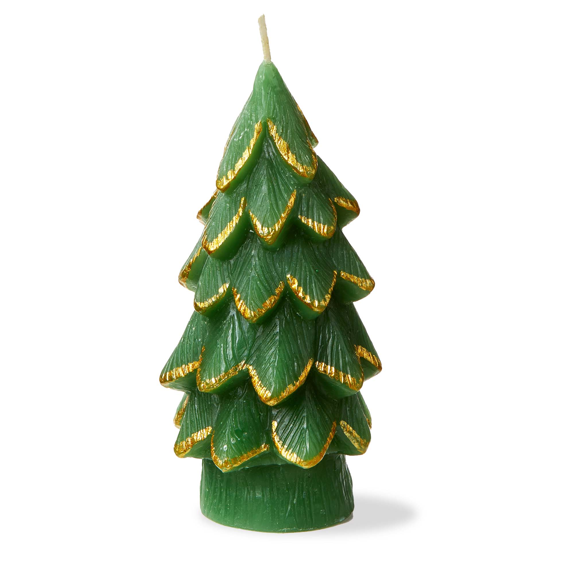 Picture of GILDED PINE TREE CANDLE SM GREEN