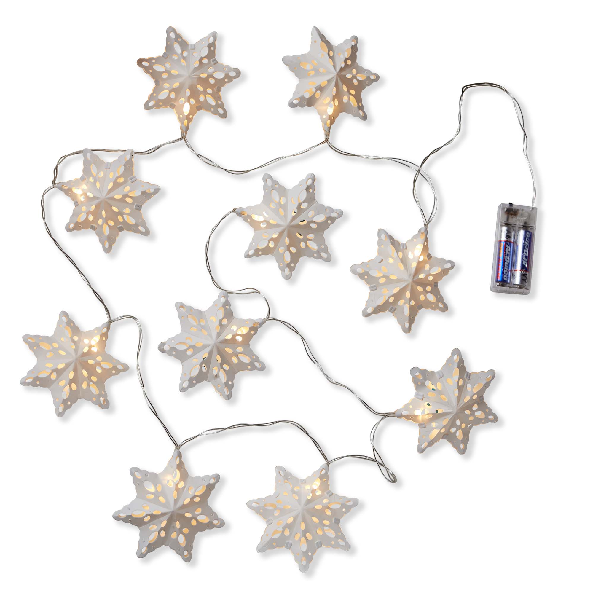 Picture of PAPER SNOWFLAKE LED STRING LIGHT