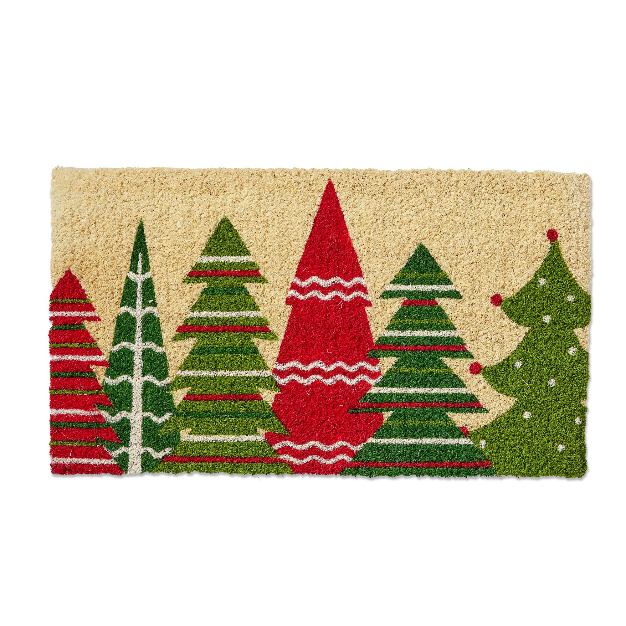 Picture of HAPPY CHRISTMAS TREES COIR MAT