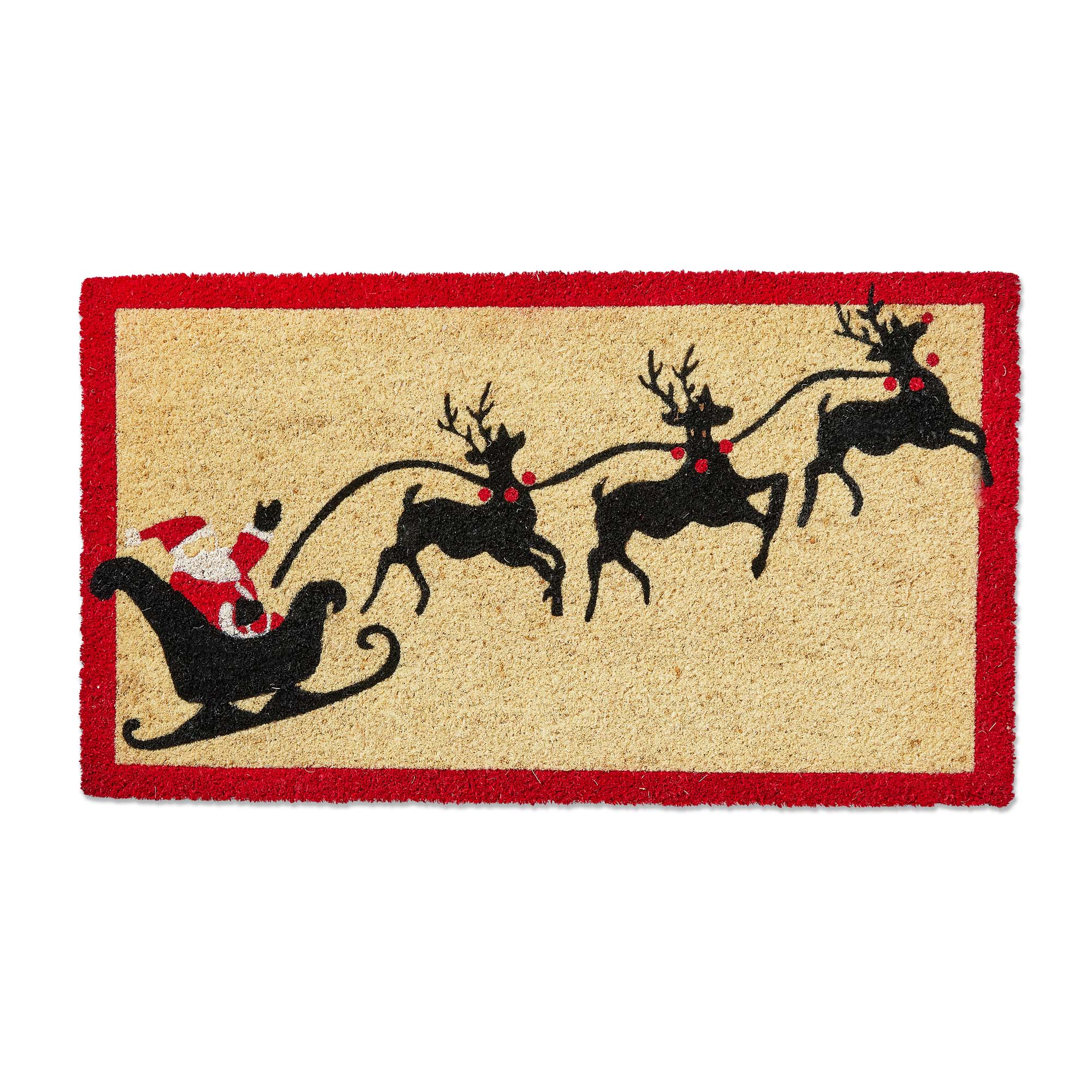 Picture of SANTA IS COMING TO TOWN PVC COIR MAT