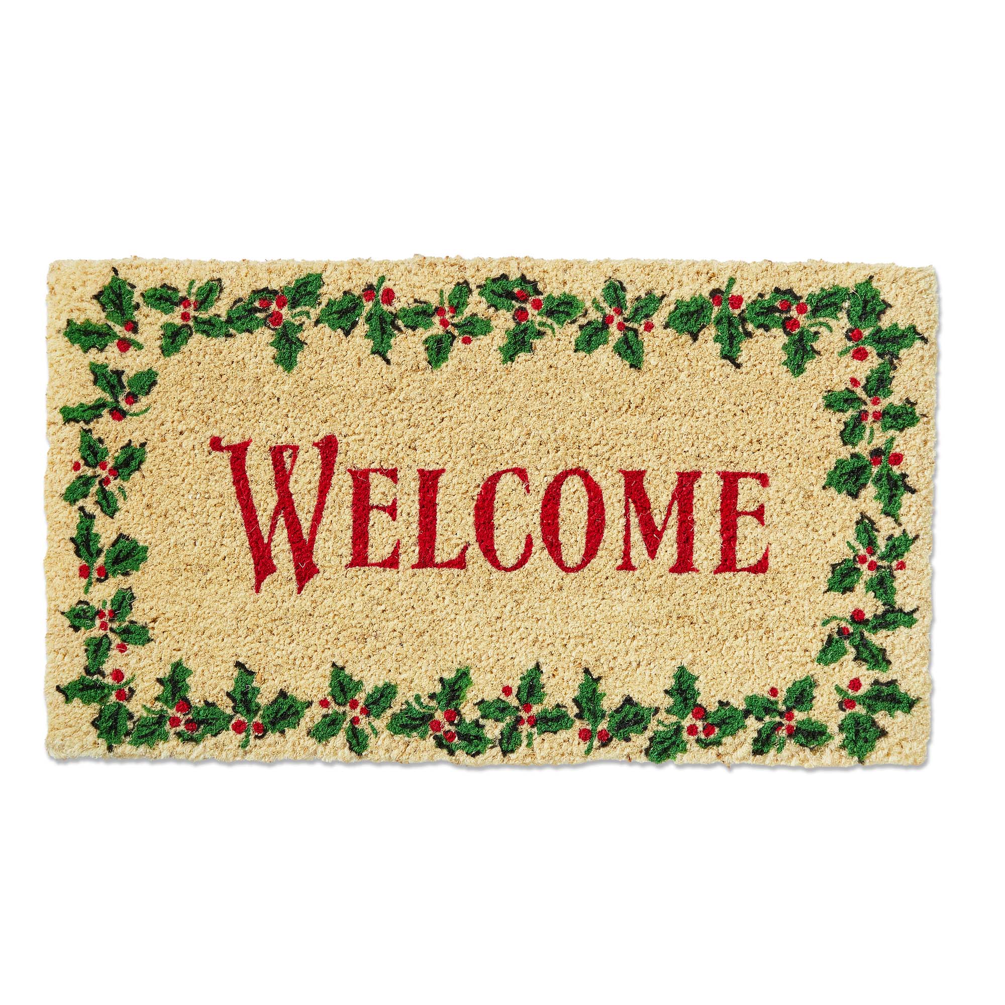 Picture of WELCOME HOLLY LEAF COIR MAT
