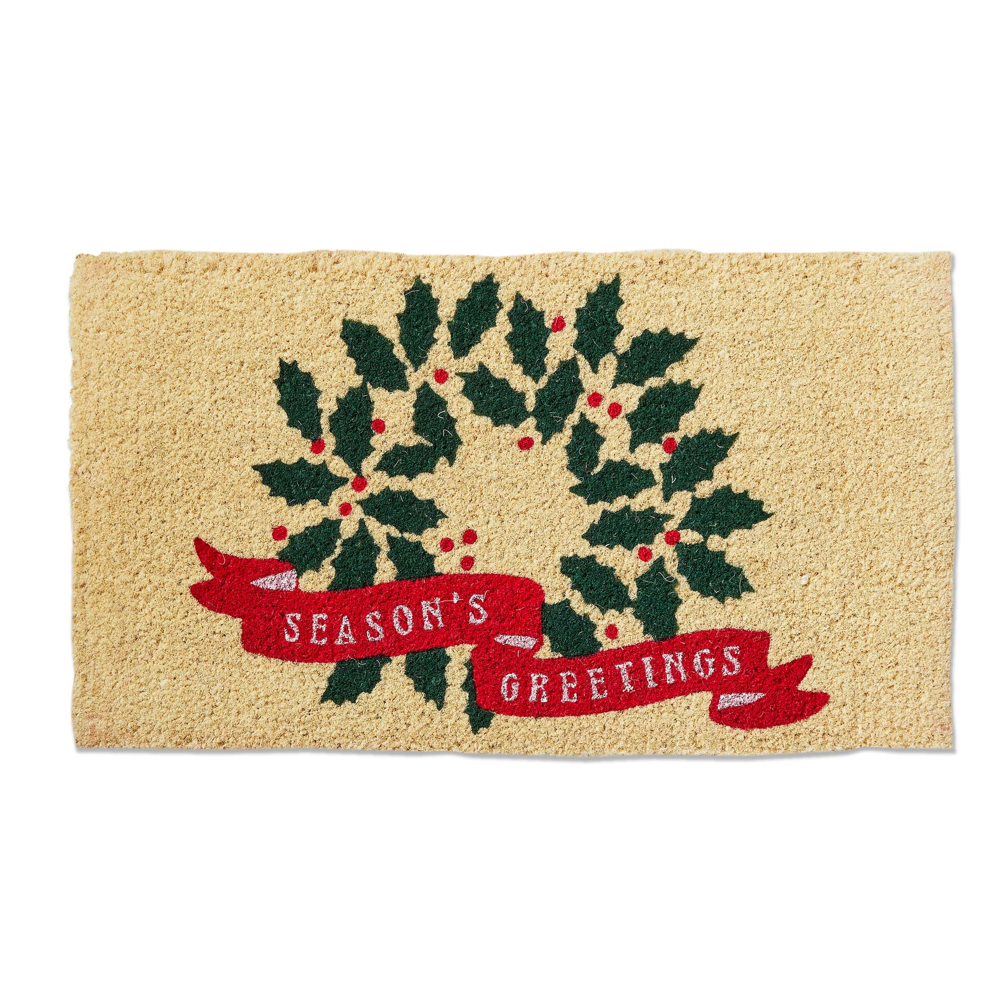 Picture of SEASON'S GREETING WREATH COIR MAT