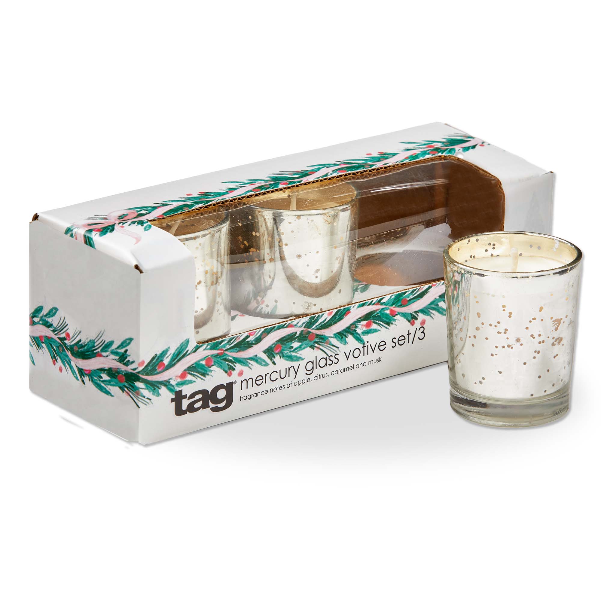 Picture of FROSTY MERCURY VOTIVE CANDLE S/3