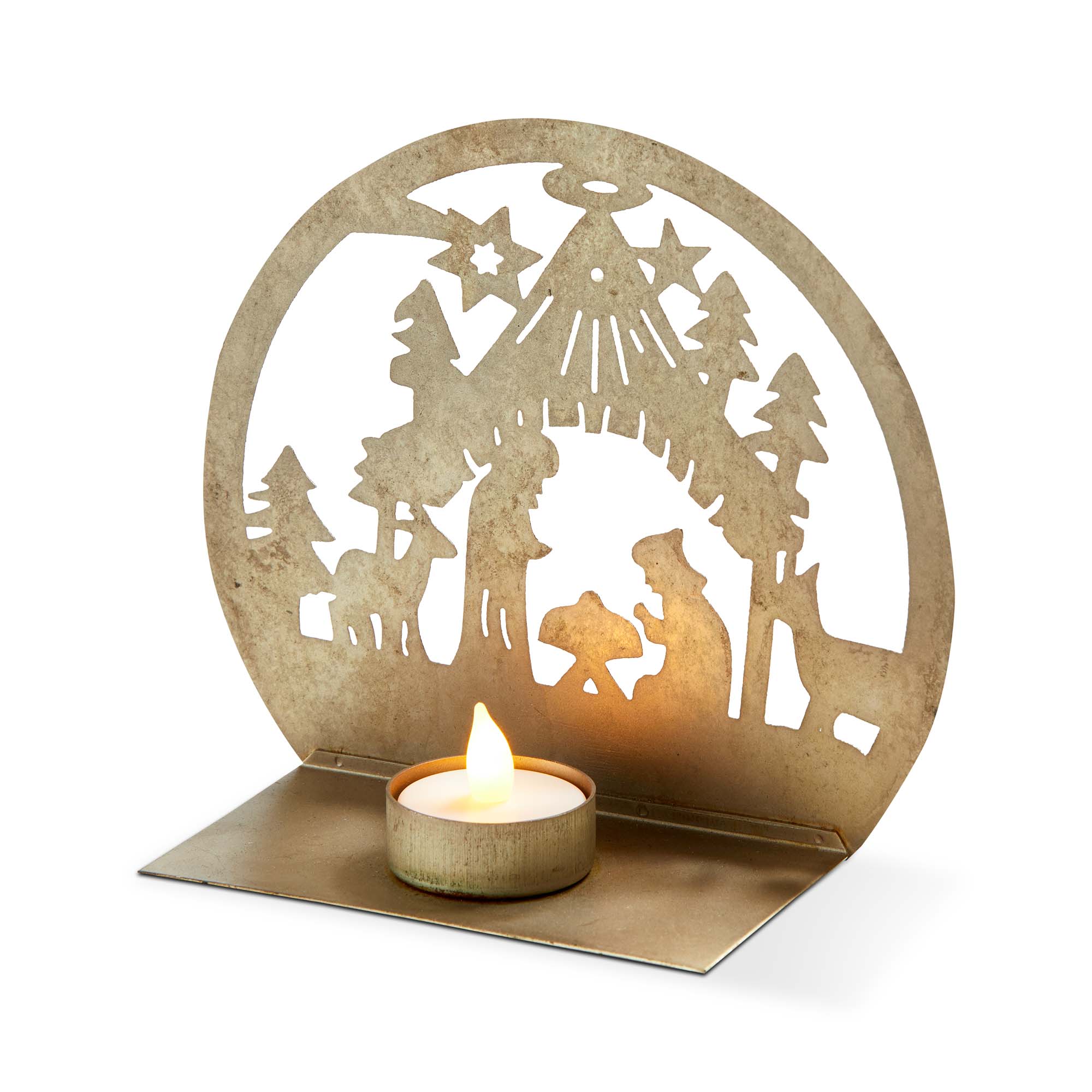 Picture of NATIVITY TEALIGHT HOLDER