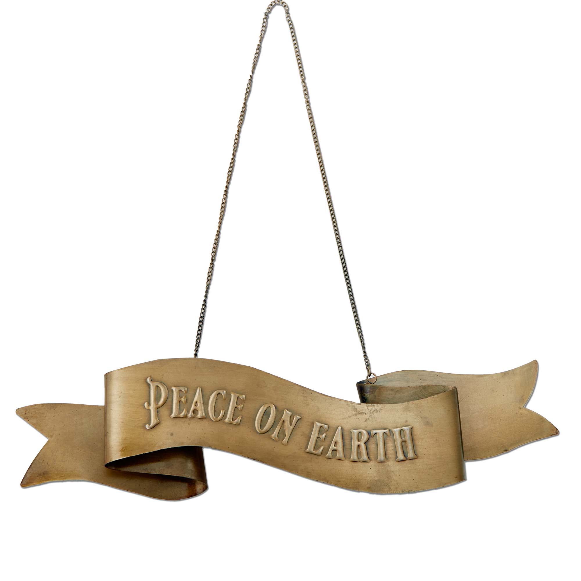 Picture of PEACE ON EARTH HANGING DOOR SIGN