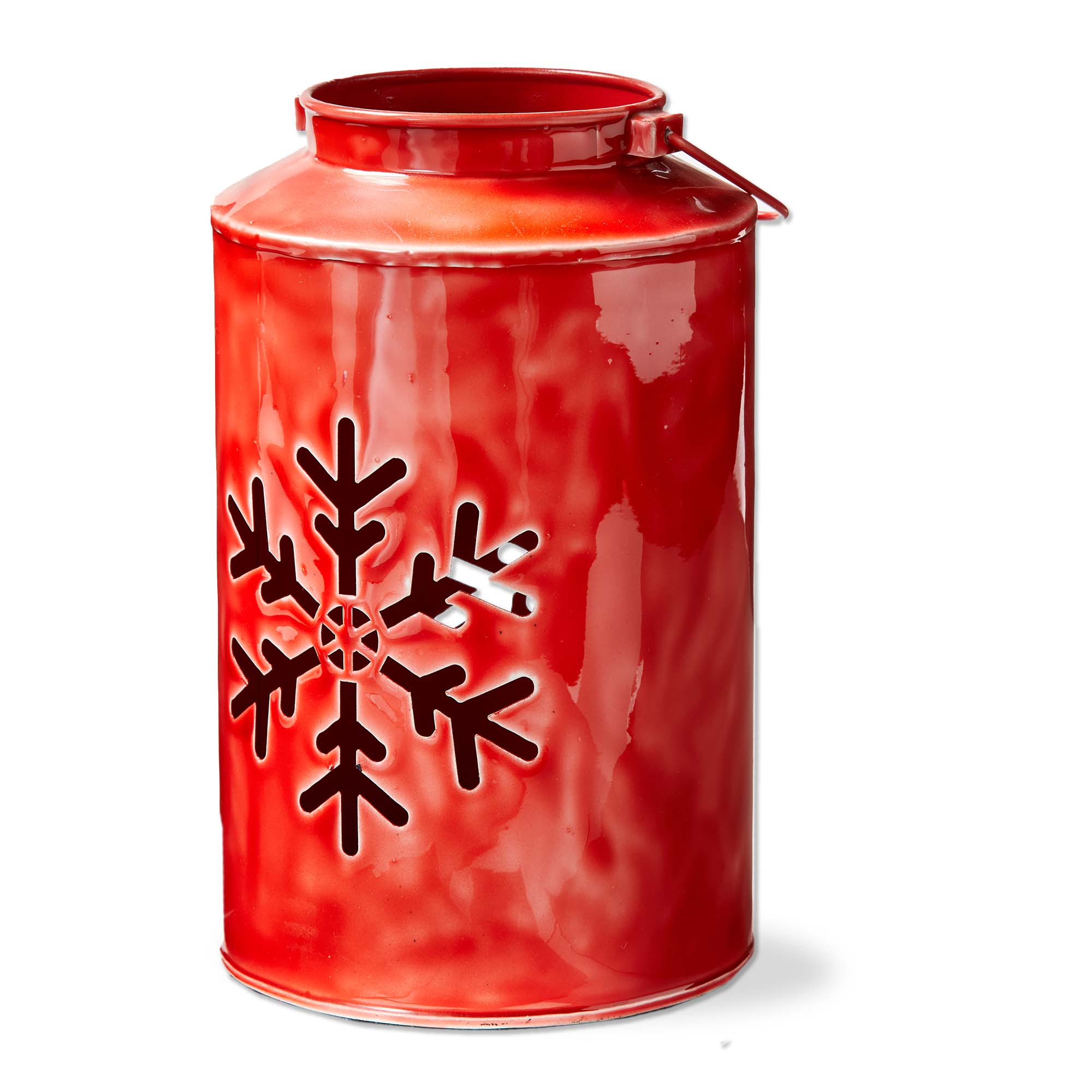 Picture of SNOWFLAKE ENAMEL LANTERN LARGE
