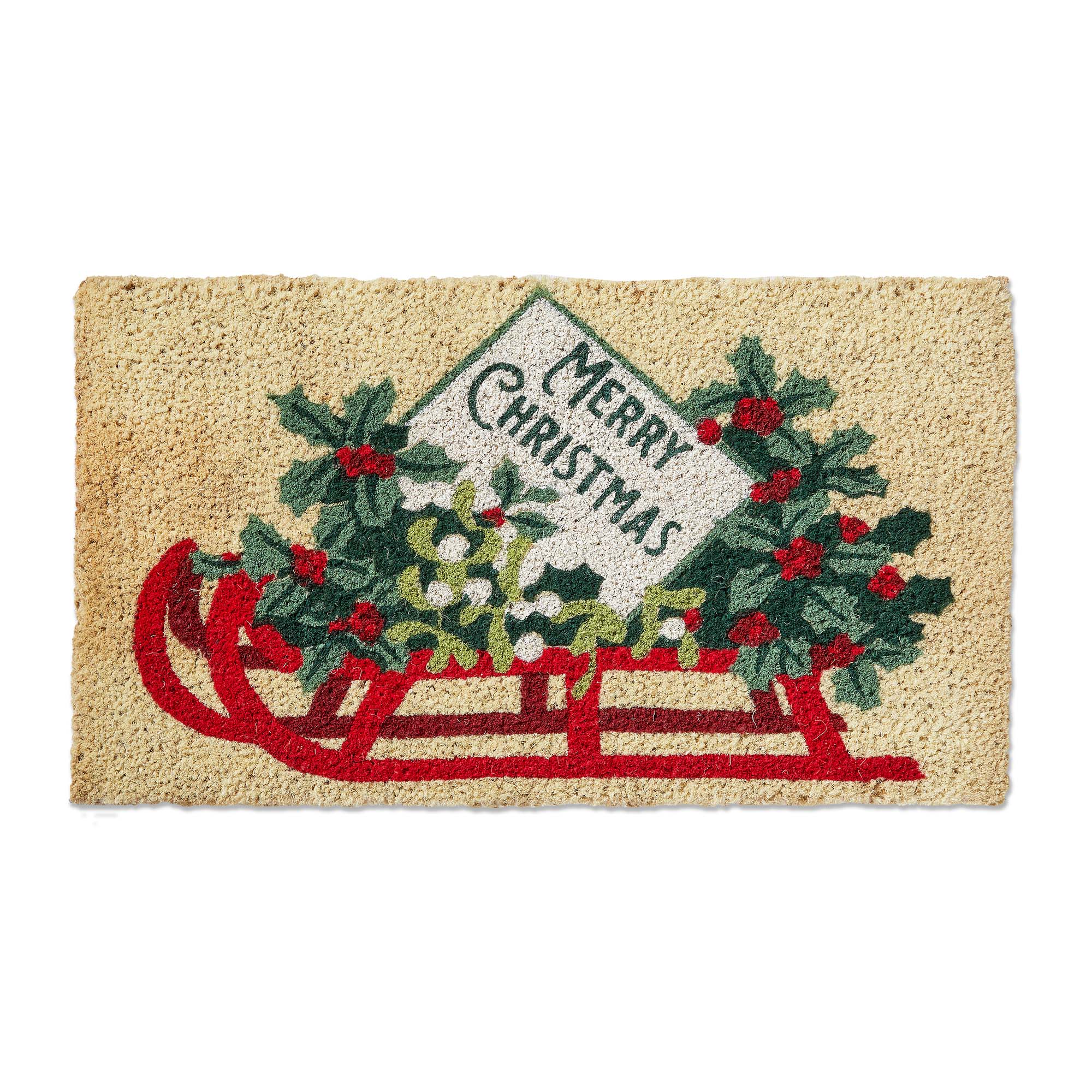 Picture of MERRY CHRISTMAS SLED COIR MAT