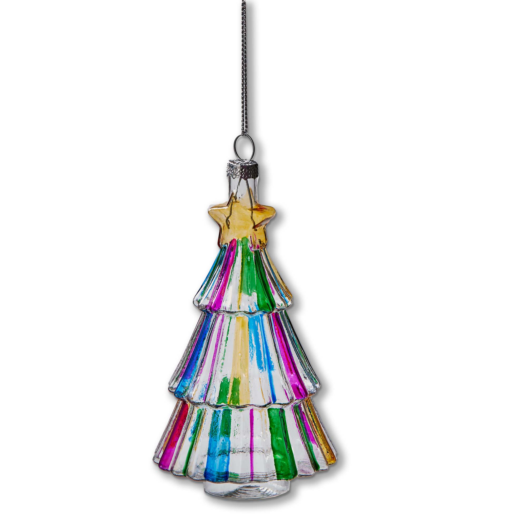 Picture of MULTI STRIPE TREE ORNAMENT