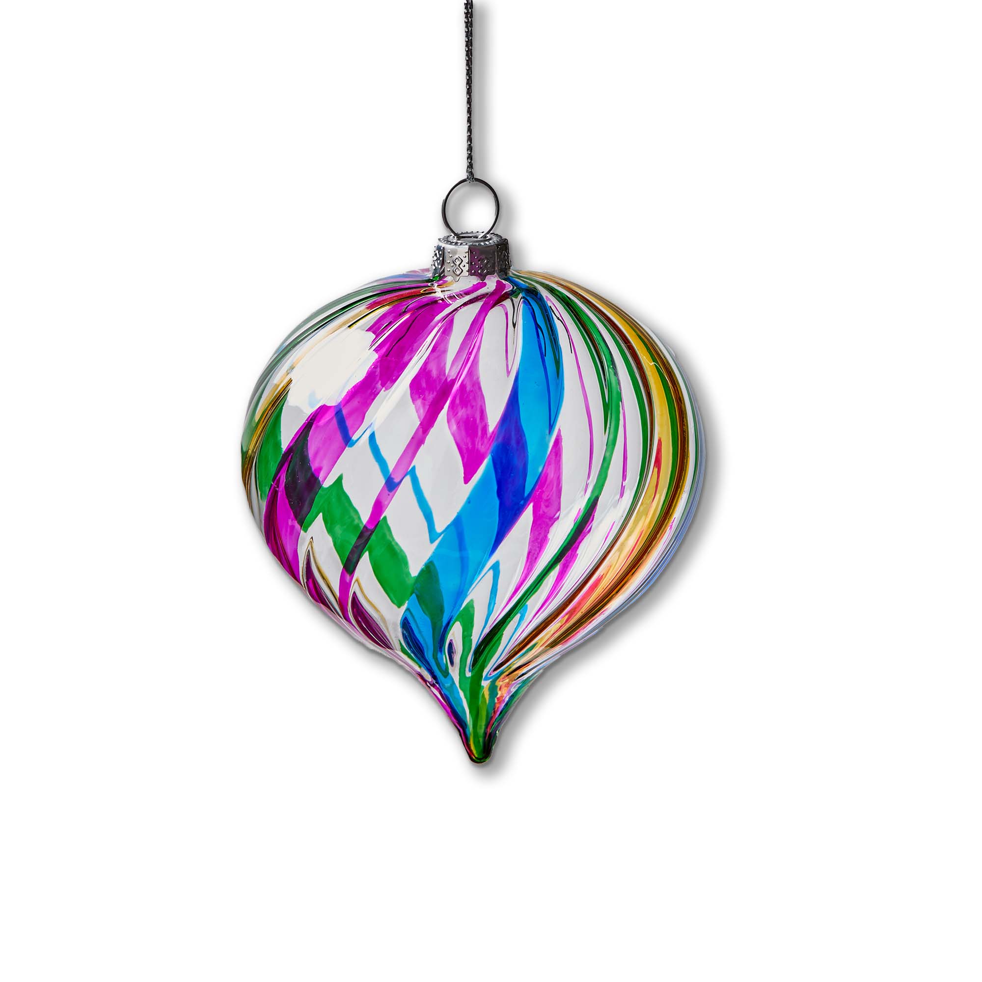 Picture of MULTI STRIPE DROP ORNAMENT SHORT