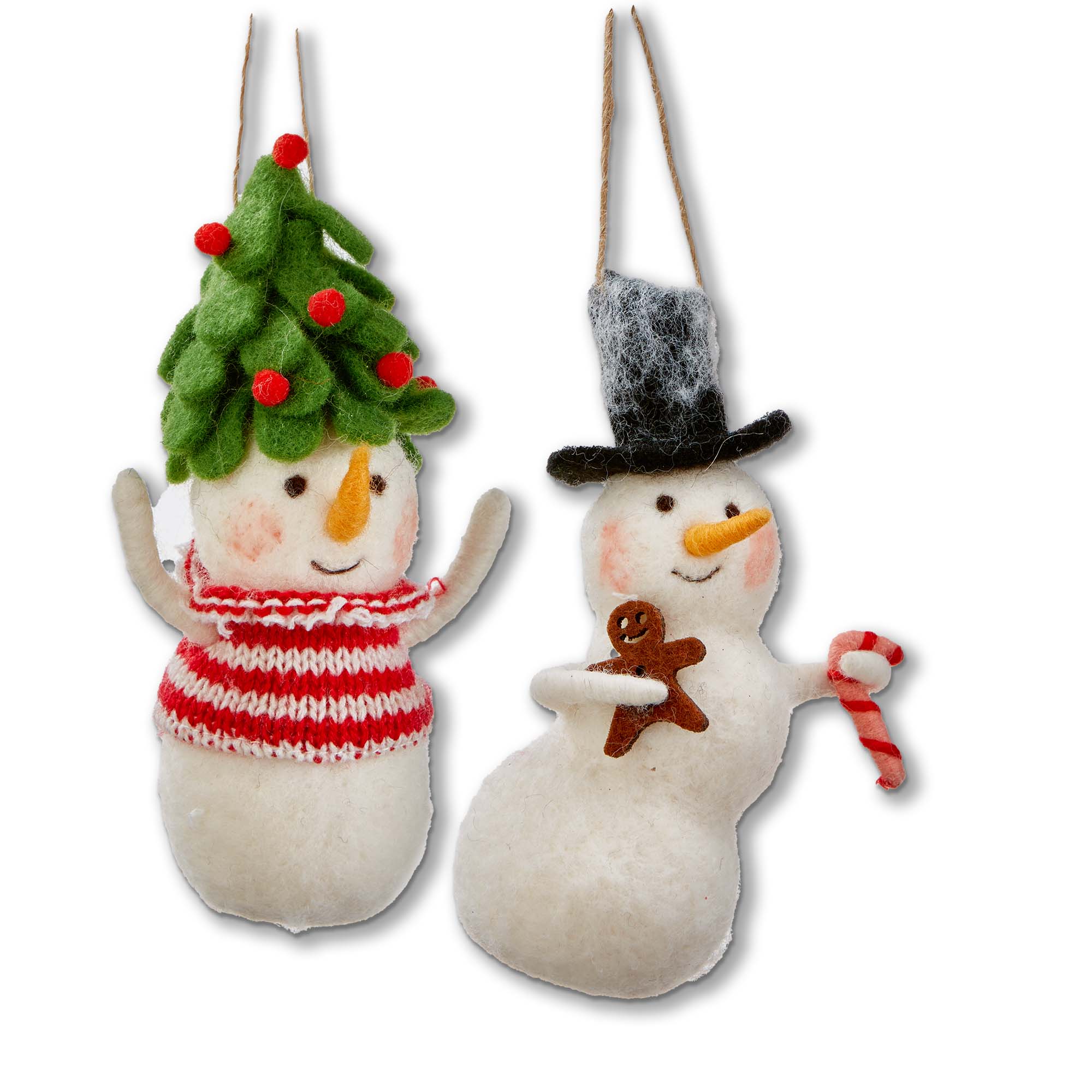 Picture of FESTIVE SNOWMAN ORNAMENT ASMT/2