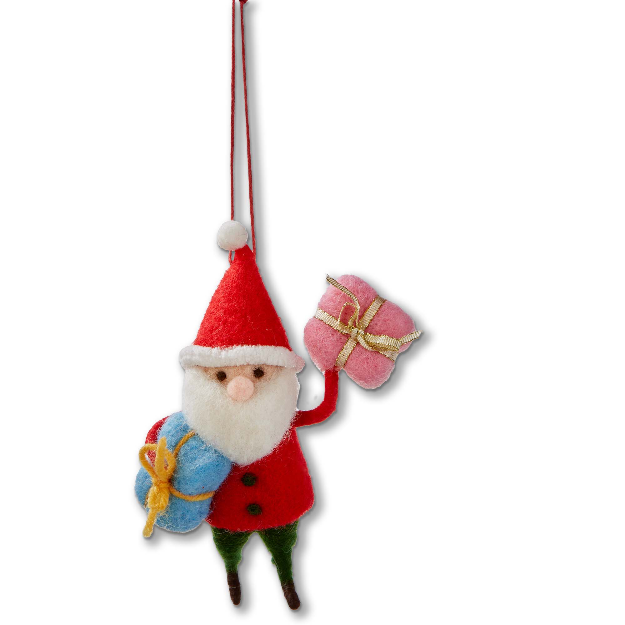 Picture of SANTA WITH PRESENTS ORNAMENT
