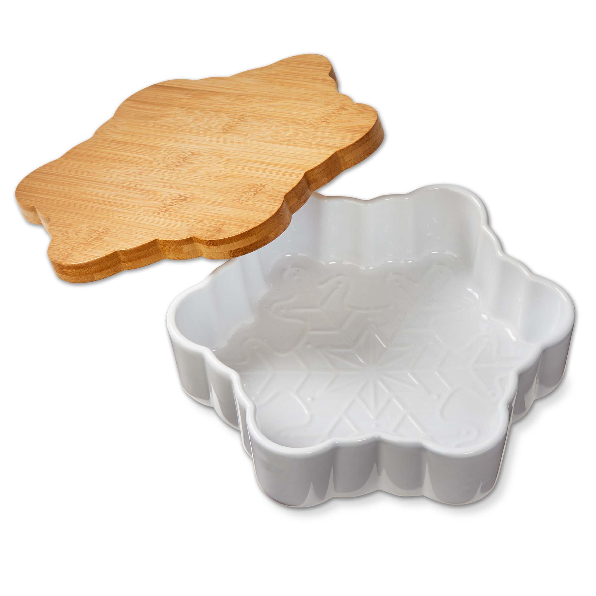 Picture of SNOWFLAKE BAKER WITH LID/TRIVET