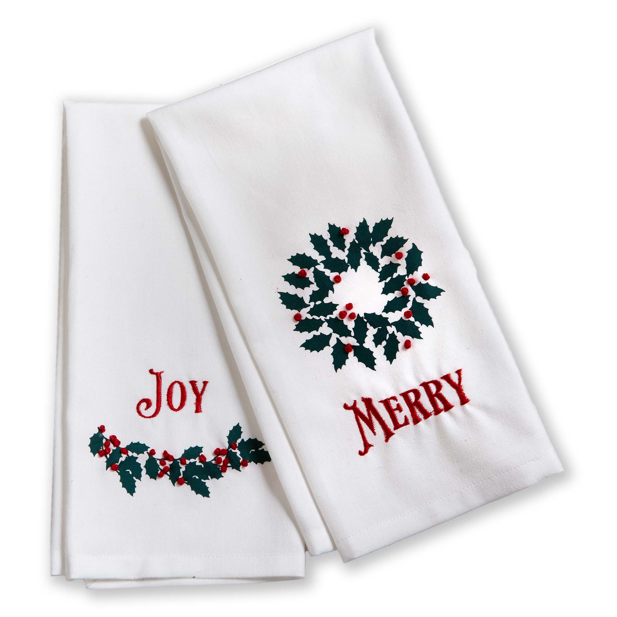Picture of MERRY & JOY GUEST TOWEL S/2
