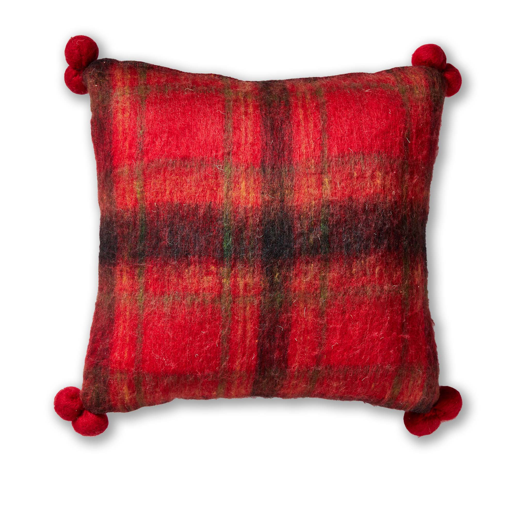 Picture of WOOLY PLAID SQUARE PILLOW