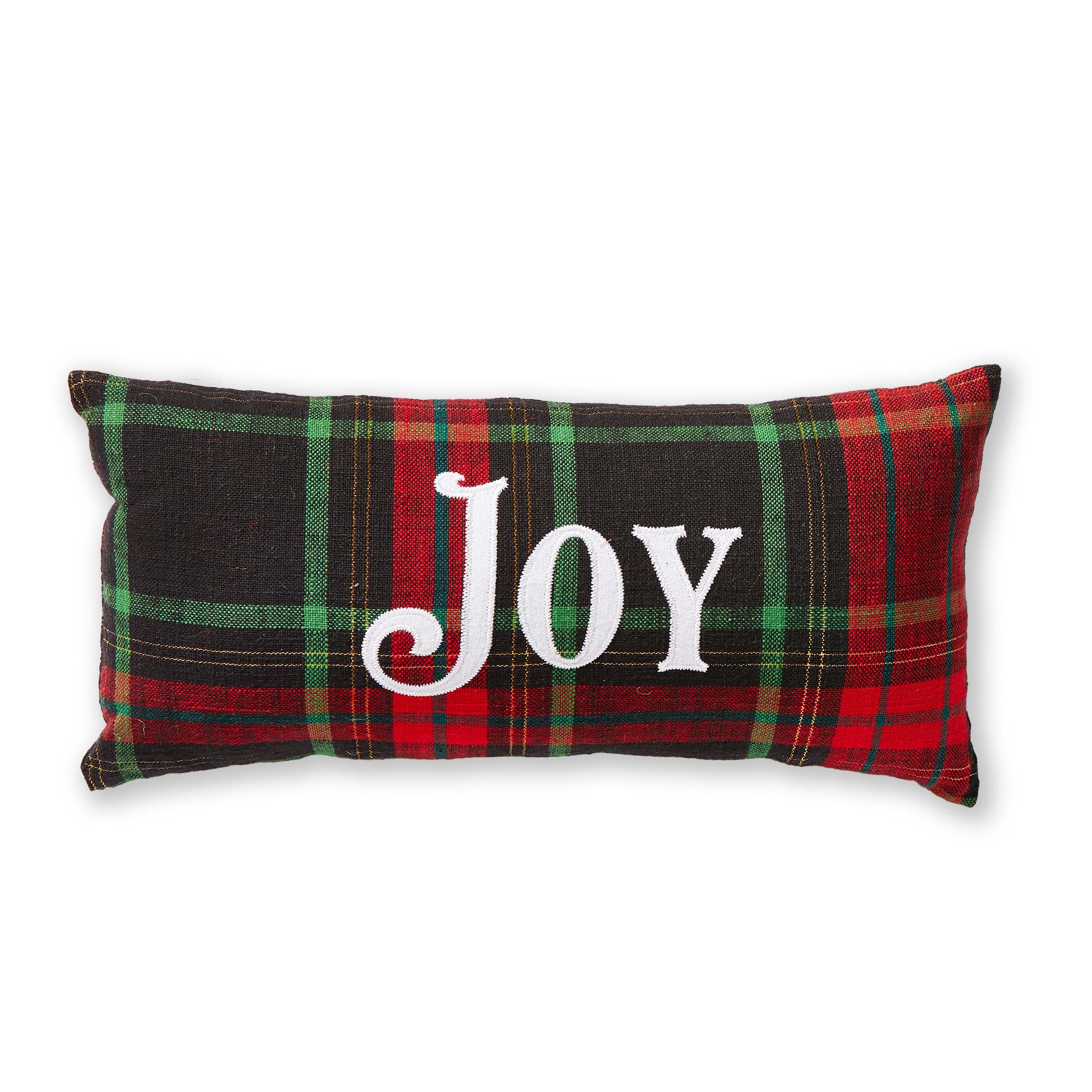 Picture of JOY CHRISTMAS PLAID PILLOW